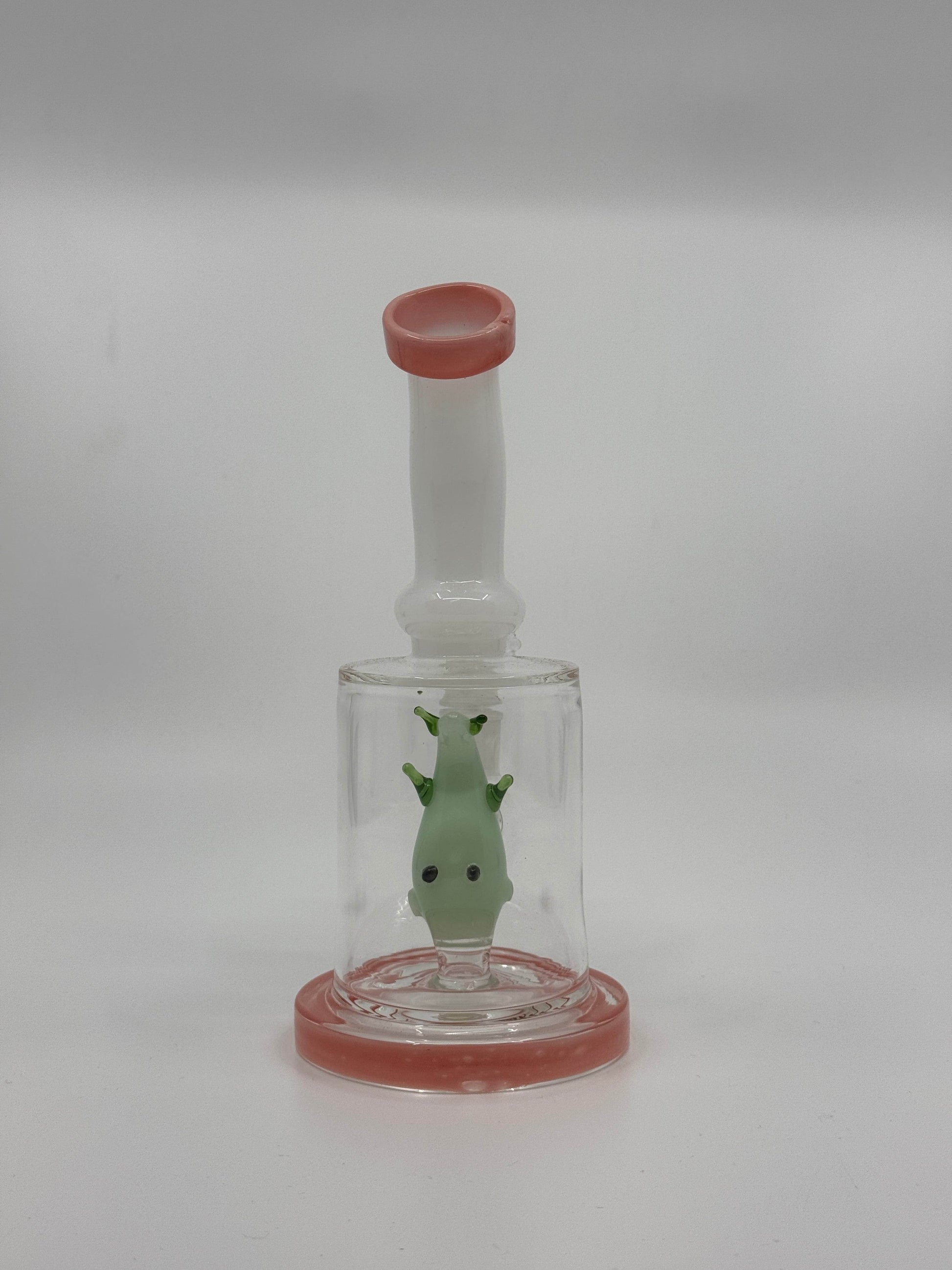 7” fish inserts bent dab rig - WP228 - RK Quality Glass
