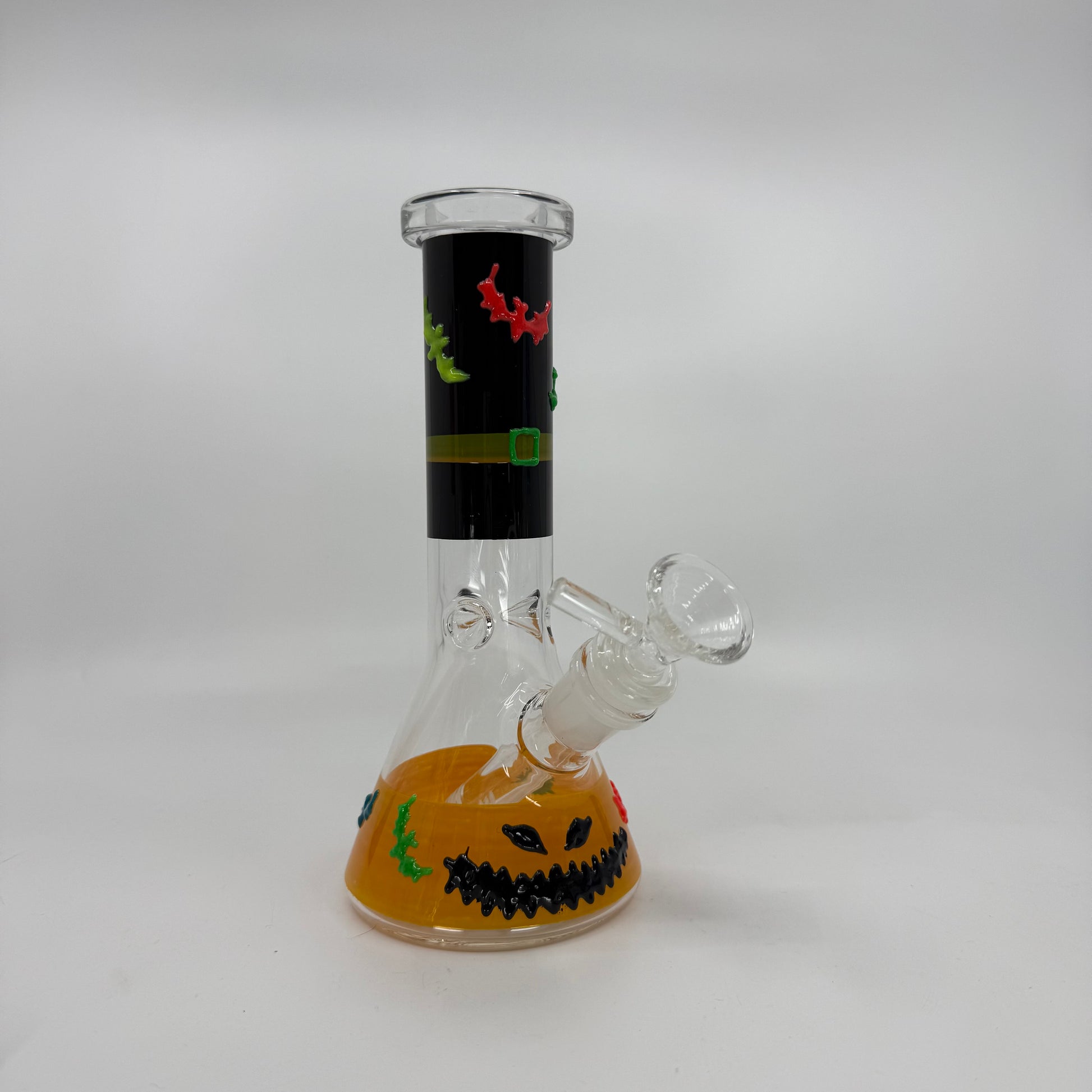 NEW 8" Glow In Dark Halloween Theme Becker Bong - with 3D ART - WP273 - RK Quality Glass
