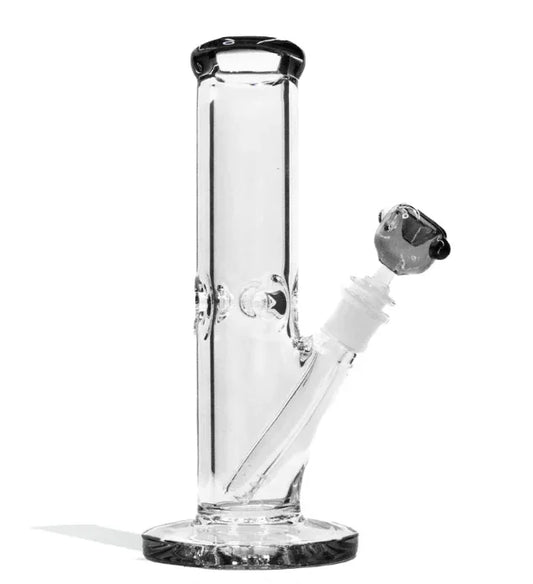 RK Quality Glass 10 Inch Straight Water Bong - Premium 9mm - RK Quality Glass