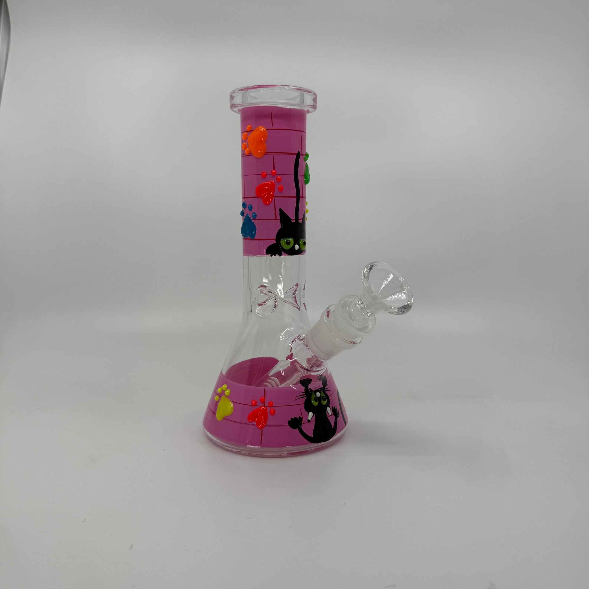 NEW 8" Glow In Dark Halloween Theme Becker Bong - with 3D ART - WP273 - RK Quality Glass