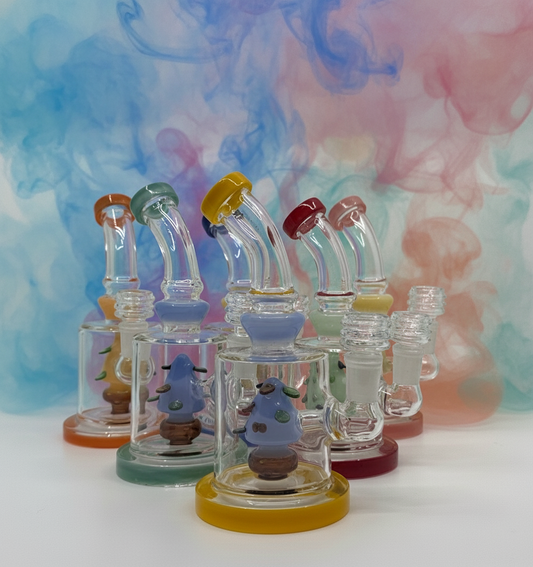 7 Shower Head Bent Dab Rig Wholesale - RK Quality Glass