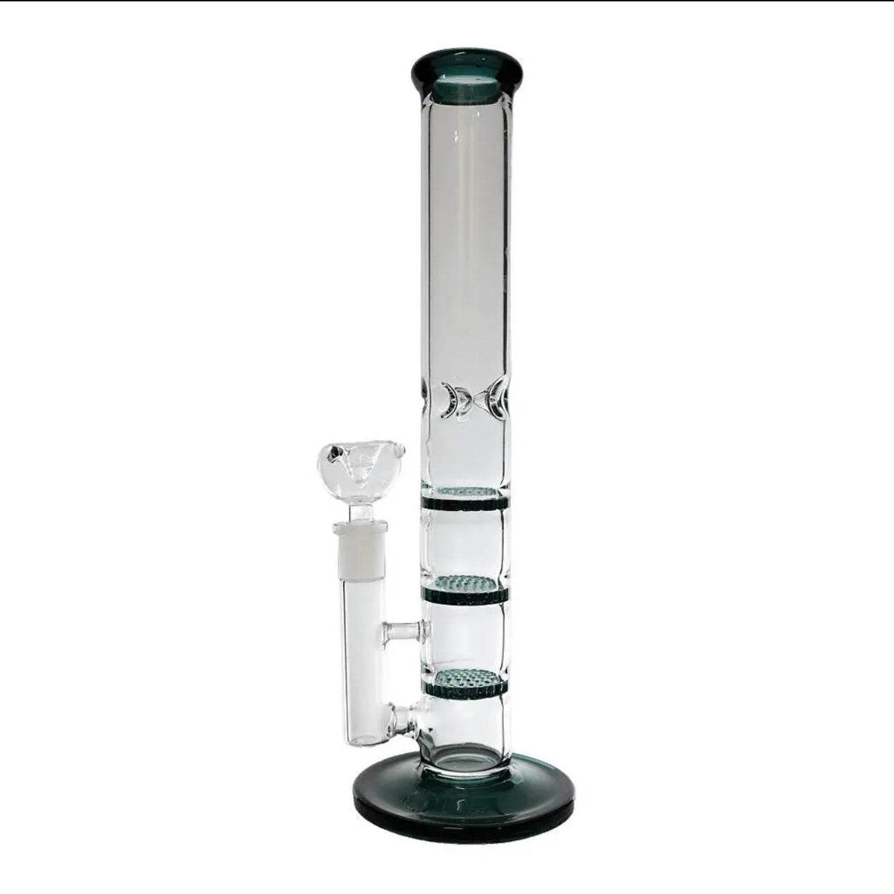 RK Quality Glass 12 Inch Slim Honeycomb Bong - RK Quality Glass