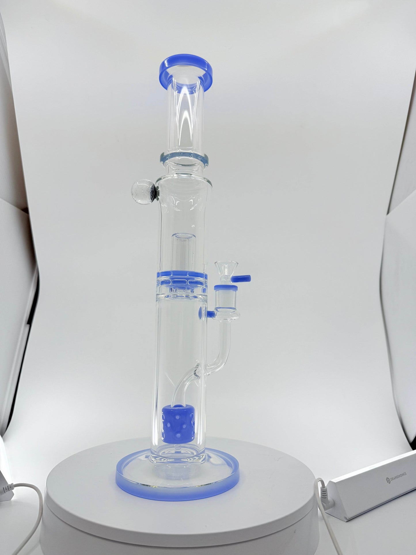 RK Quality Glass 16 Inch Double Shower Head Bong - RK Quality Glass