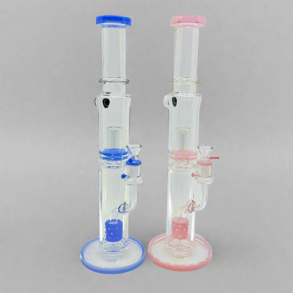 RK Quality Glass 16 Inch Double Shower Head Bong - RK Quality Glass