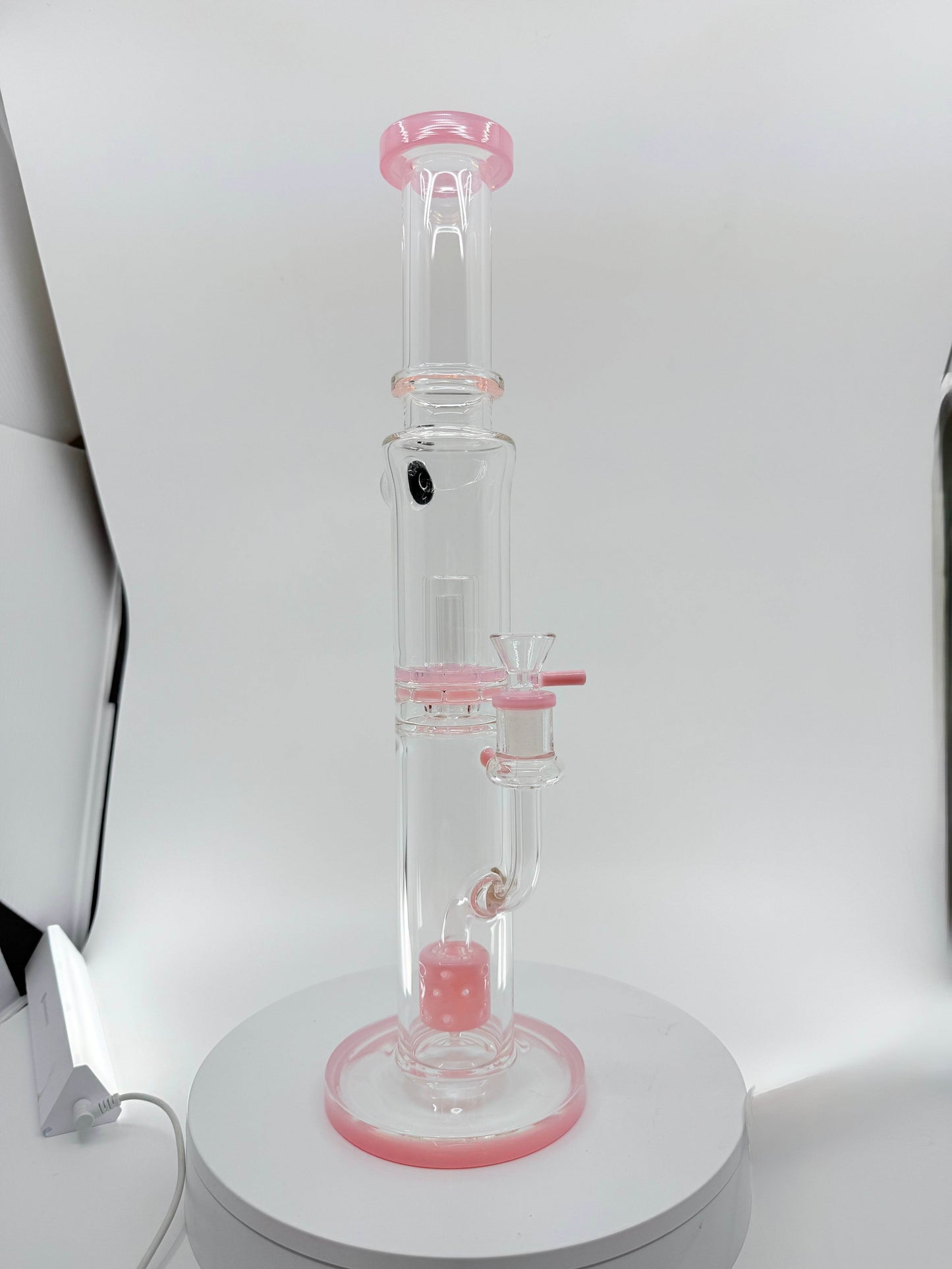 RK Quality Glass 16 Inch Double Shower Head Bong - RK Quality Glass