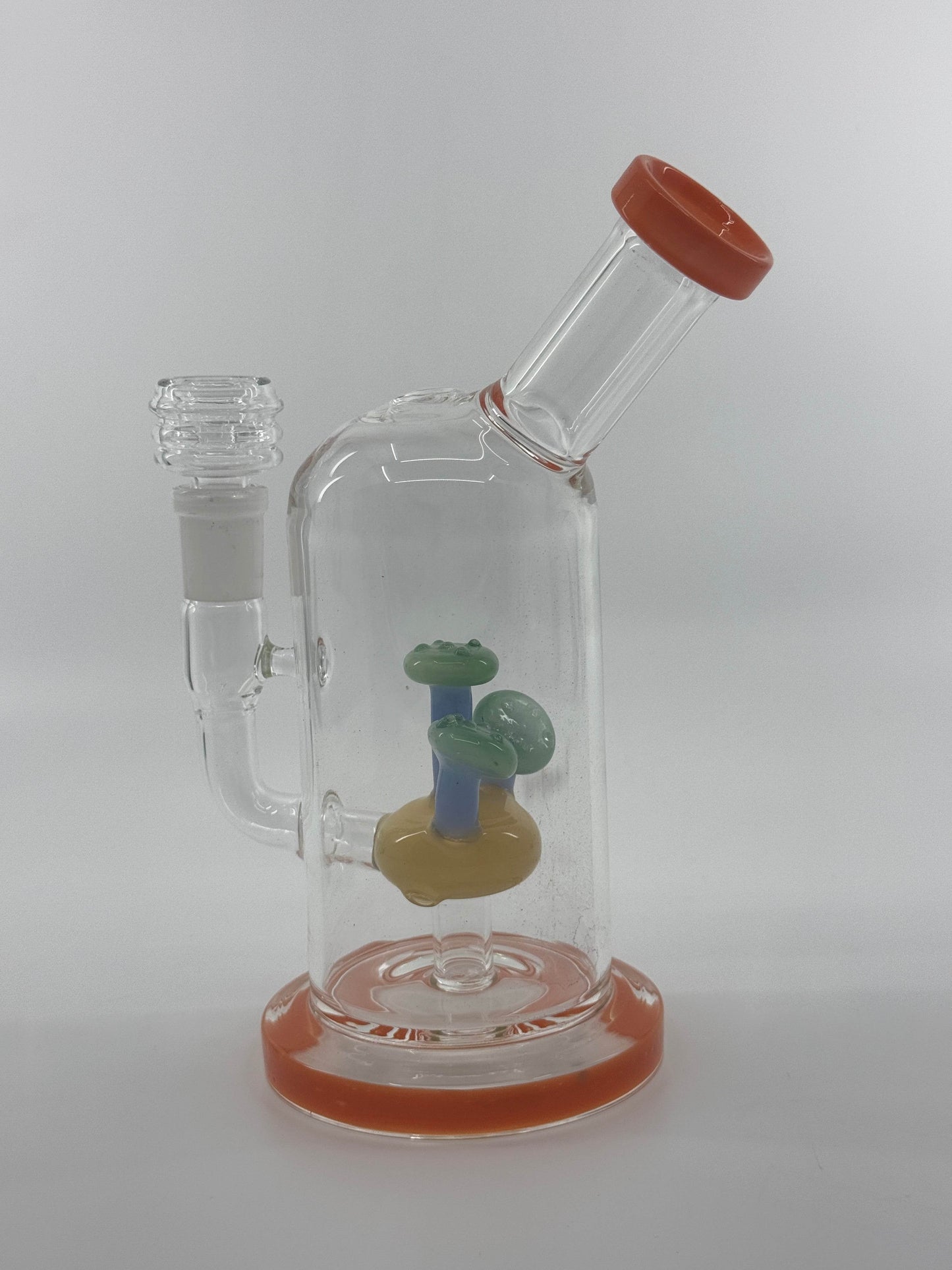 7” mushroom inserts side carb dab rig - WP246 - RK Quality Glass