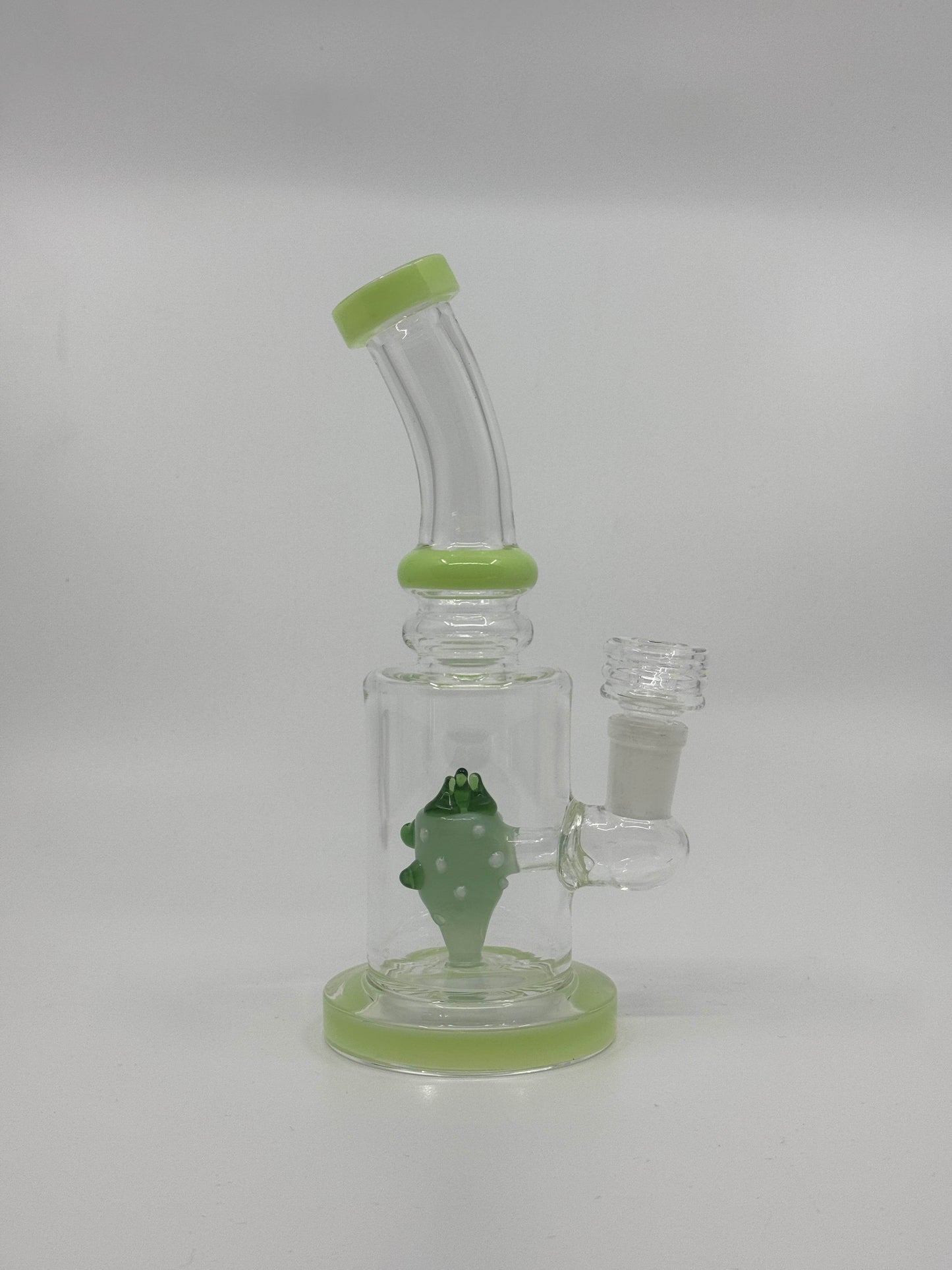 7” shower head bent dab rig - WP235 - RK Quality Glass