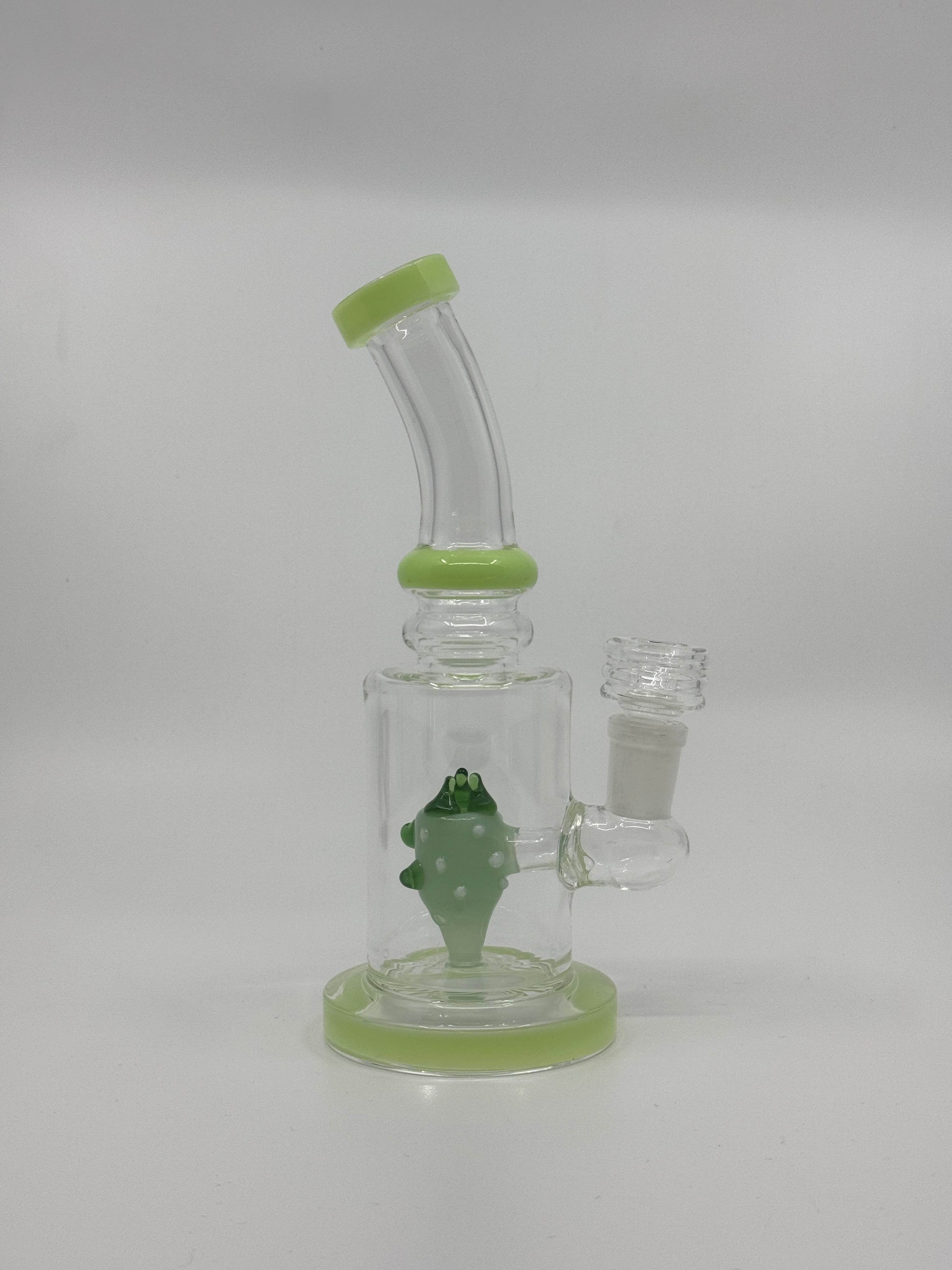 7” shower head bent dab rig - WP235 - RK Quality Glass