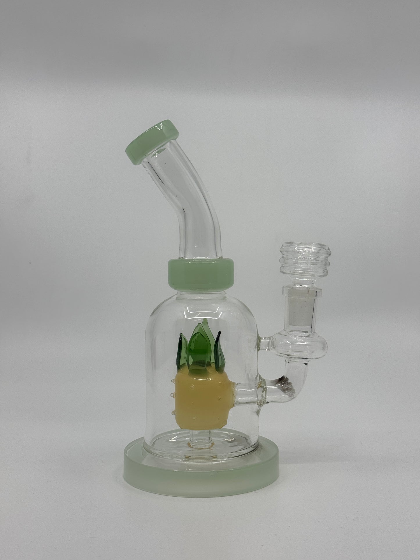 7” pineapple insert bent dab rig