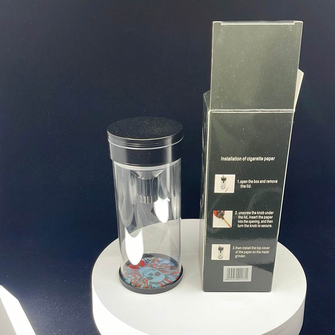 RK Quality Glass 2 in 1 Herb Grinder and Storage Box - RK Quality Glass