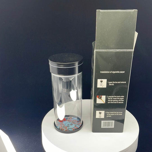 RK Quality Glass 2 in 1 Herb Grinder and Storage Box - RK Quality Glass