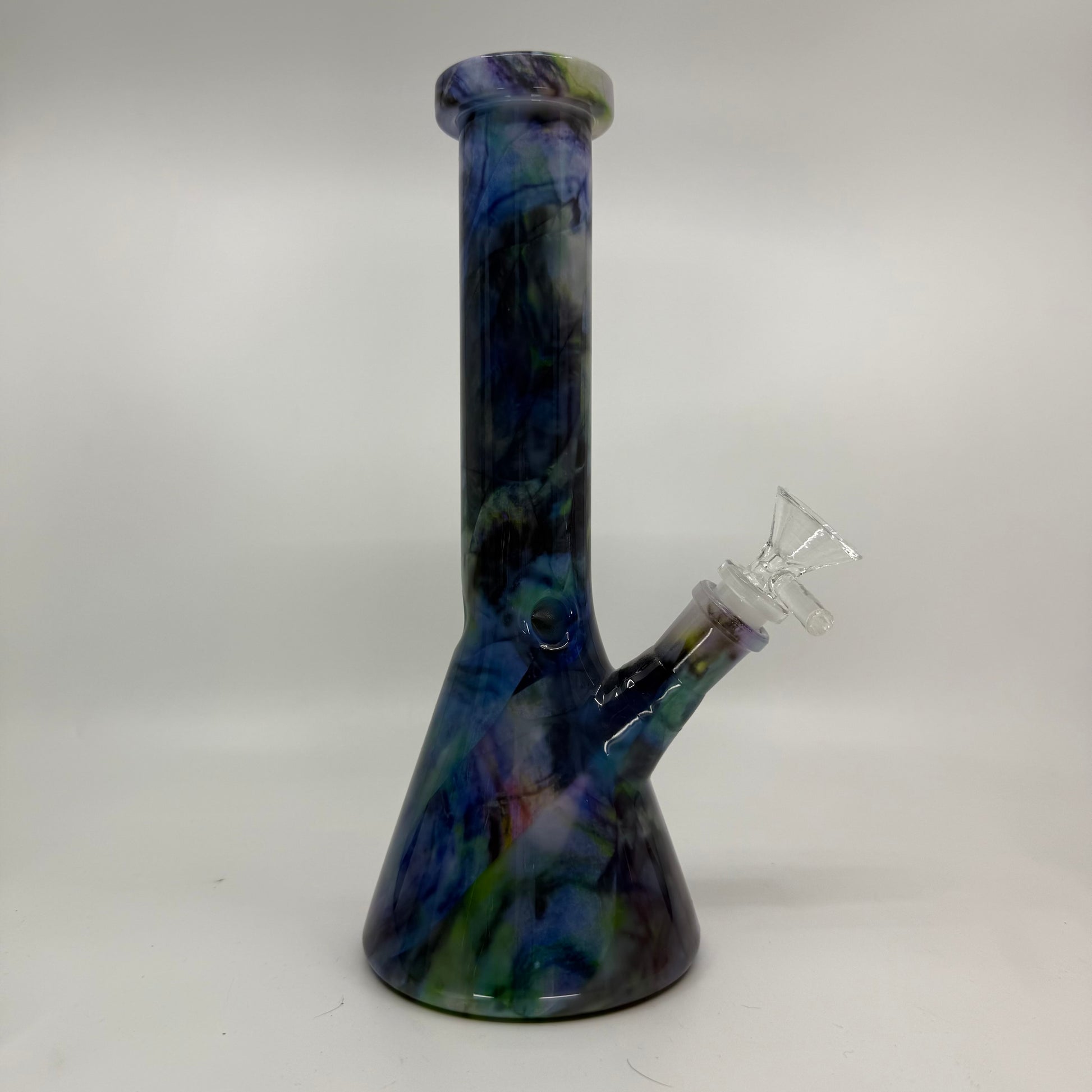 10" Multi-Color Ceramic Beaker Bong - WP270 - RK Quality Glass