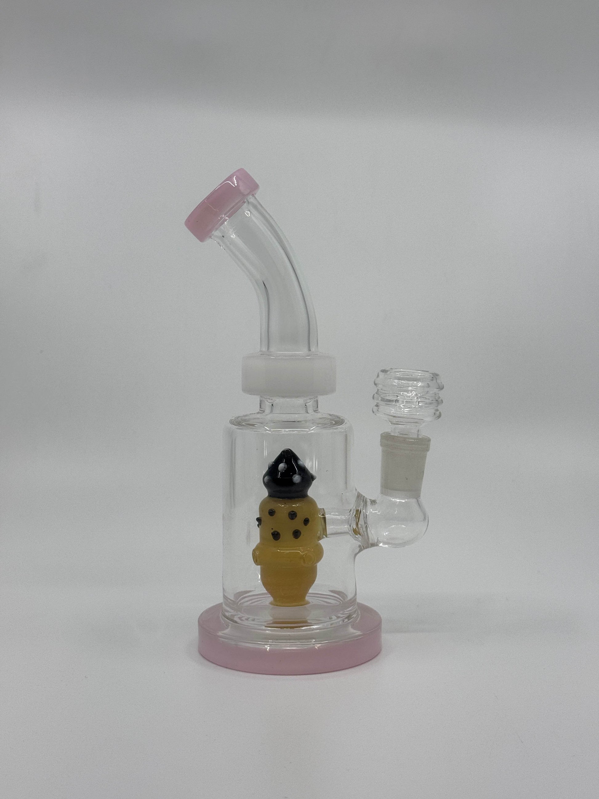 7” shower head bent dab rig - WP227 - RK Quality Glass