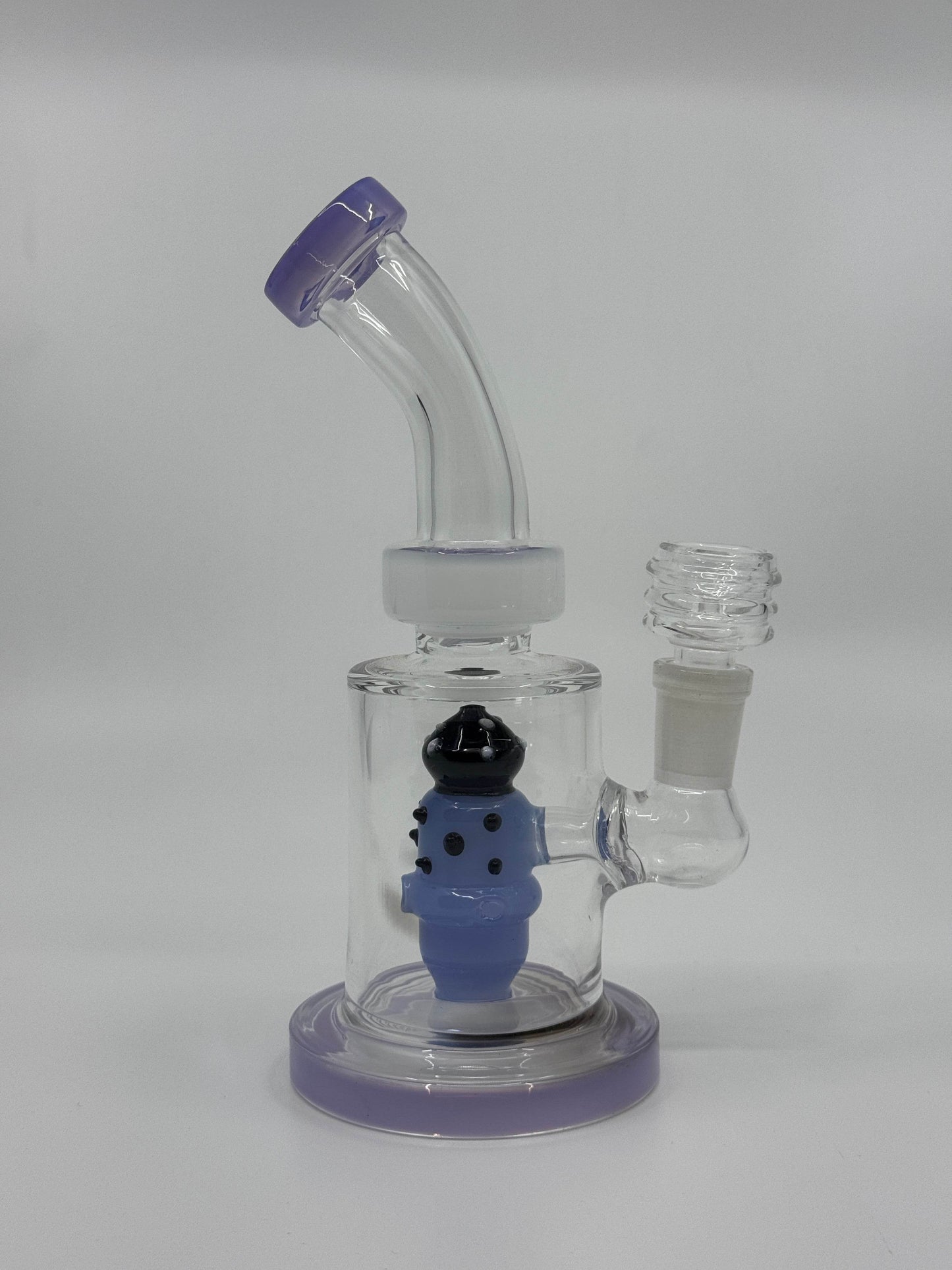 7” shower head bent dab rig - WP227 - RK Quality Glass