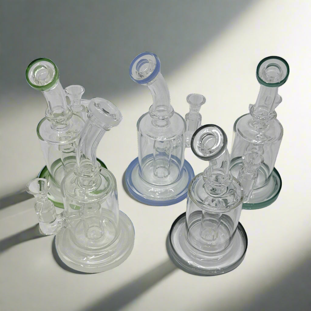 8" Shower Head Dab Rig - WP 266 - RK Quality Glass