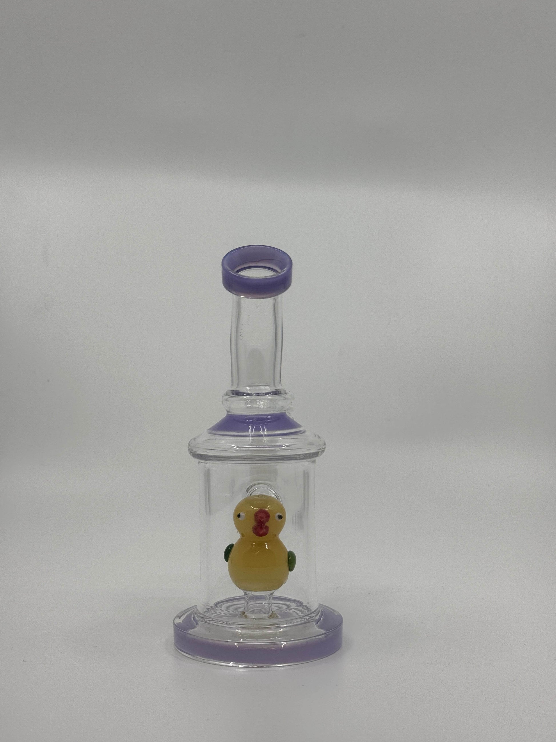 7” bird insert shower head bent dab rig - WP230 - RK Quality Glass
