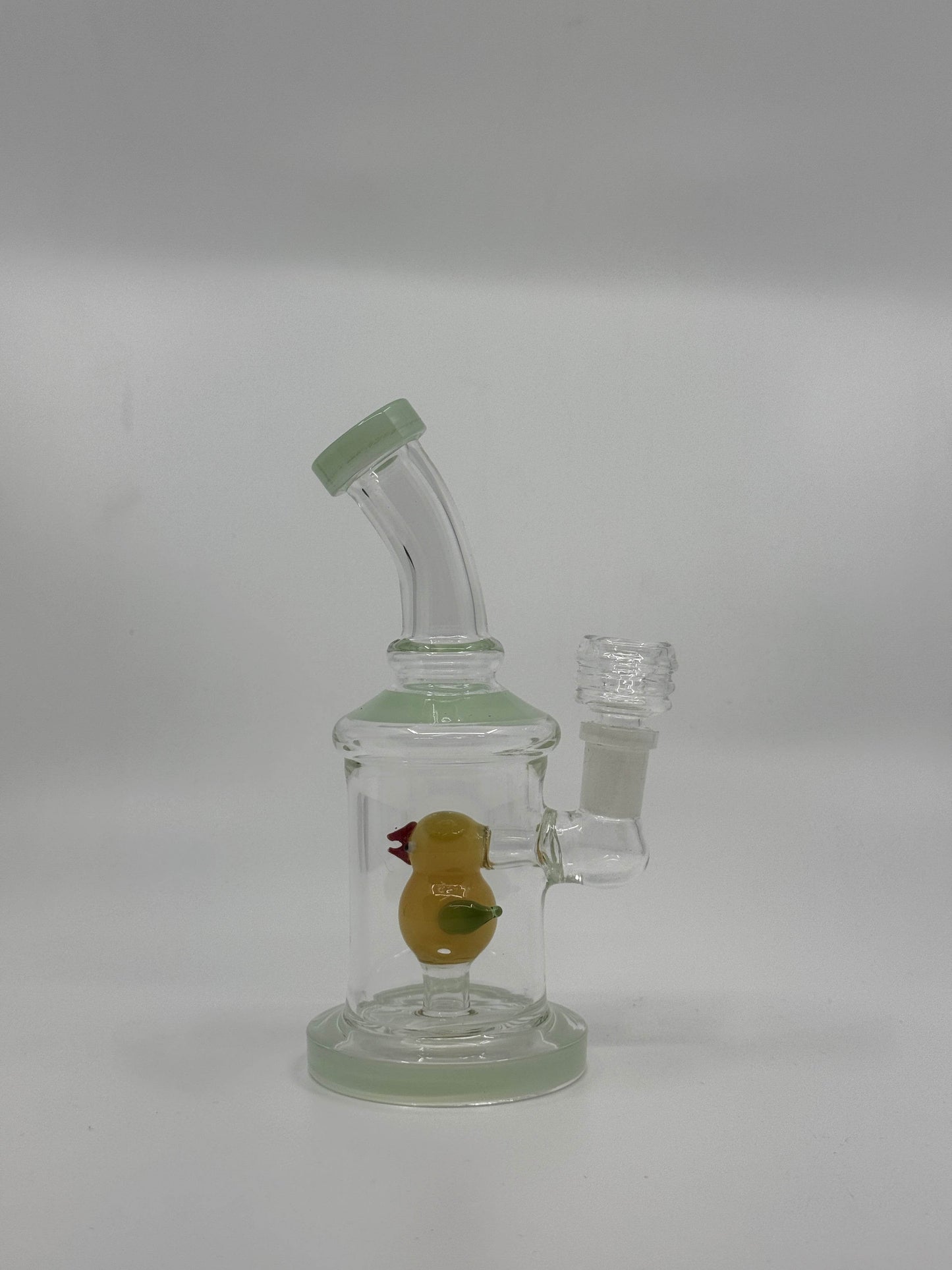 7” bird insert shower head bent dab rig - WP230 - RK Quality Glass