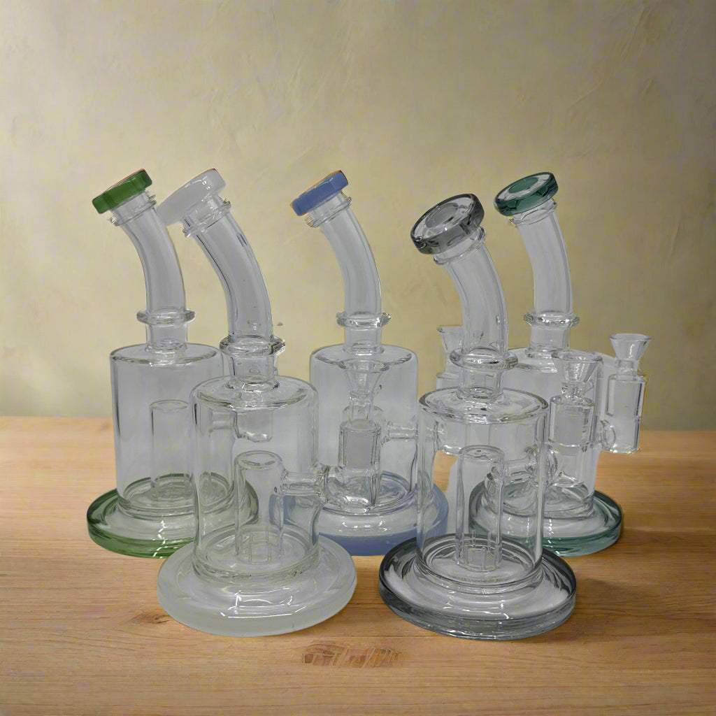 8" Shower Head Dab Rig - WP 266 - RK Quality Glass