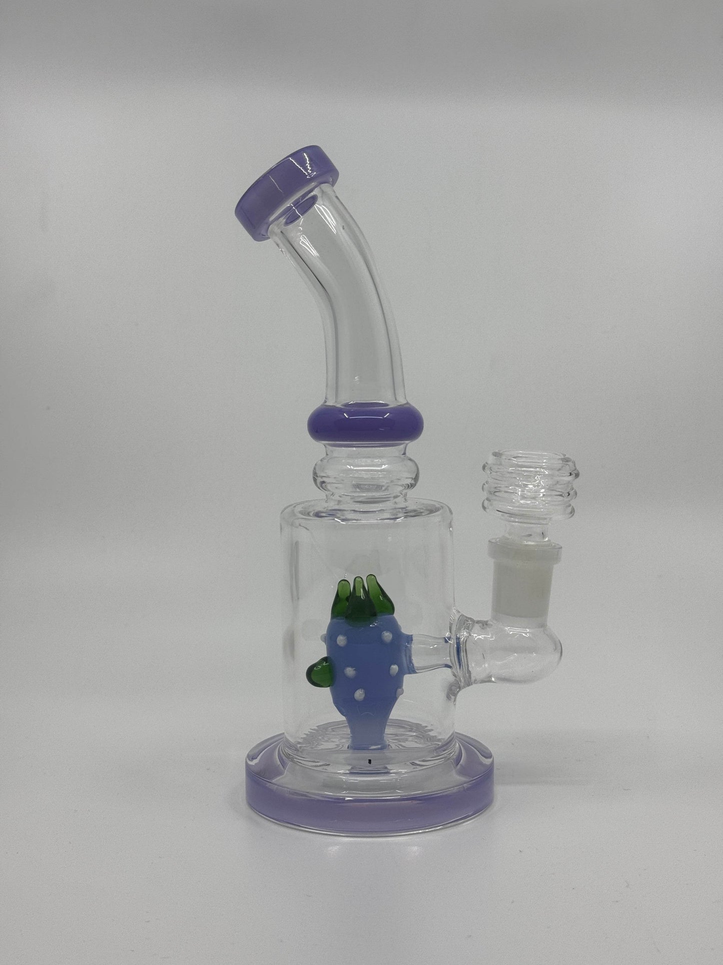 7” shower head bent dab rig - WP235 - RK Quality Glass