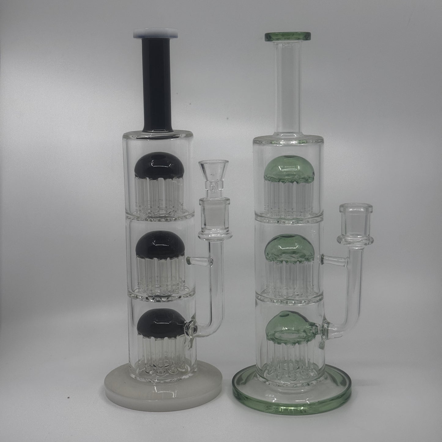 16 Inch Triple tree perc straight water bong