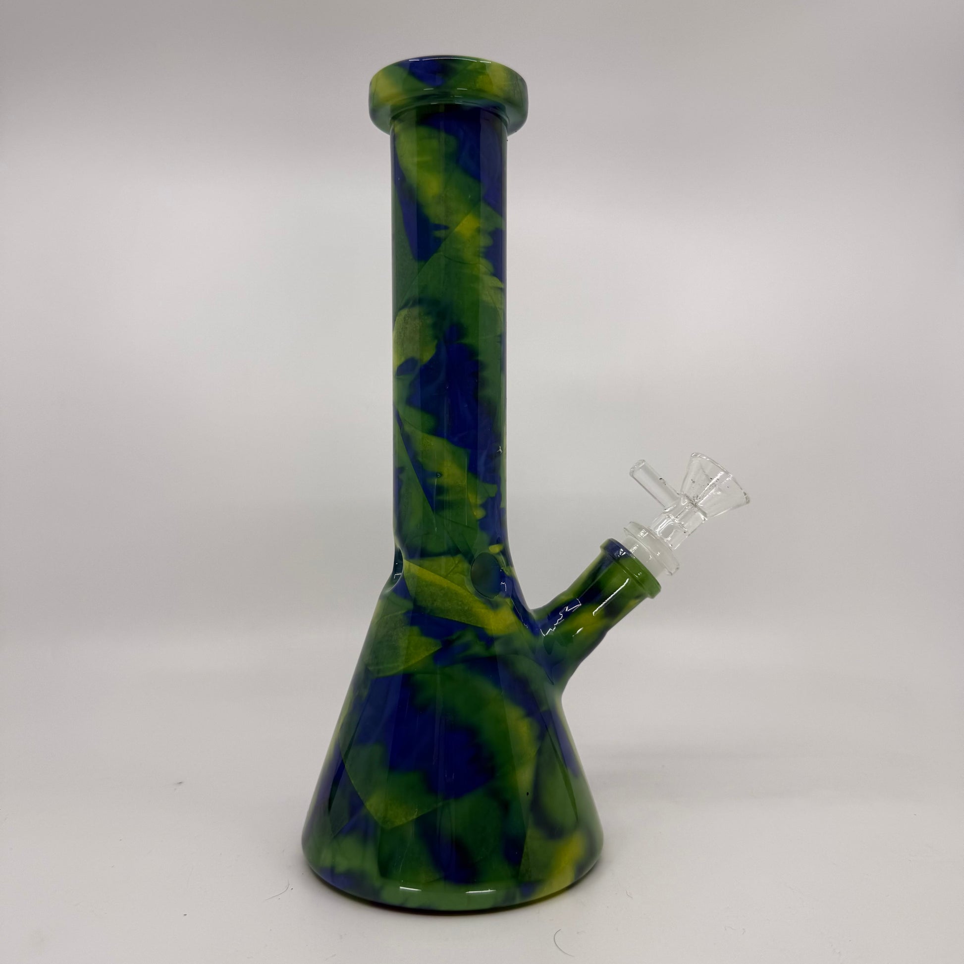 10" Multi-Color Ceramic Beaker Bong - WP270 - RK Quality Glass