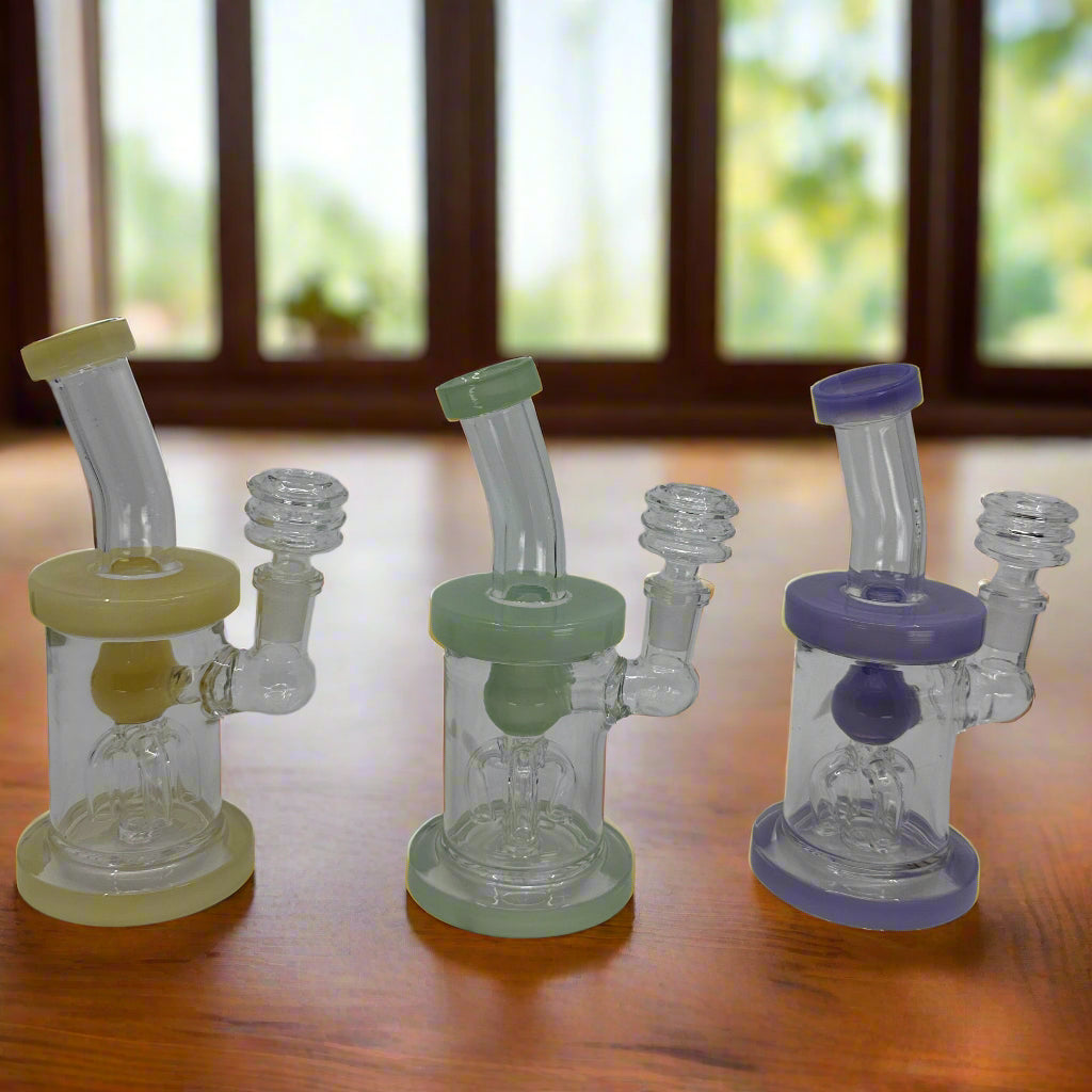 6" Tree Perc Slime Dab Rig - WP268 - RK Quality Glass