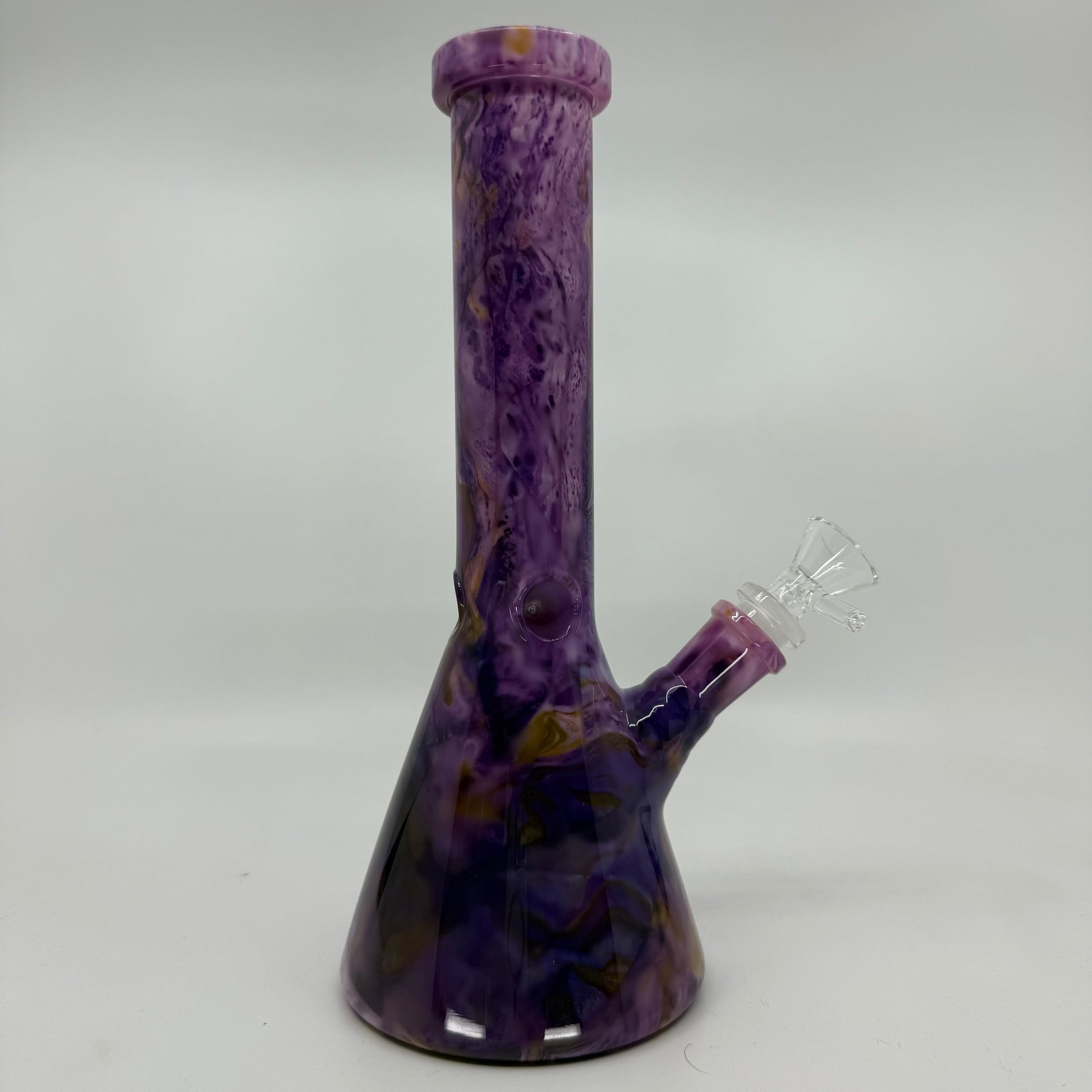 10" Multi-Color Ceramic Beaker Bong - WP270 - RK Quality Glass