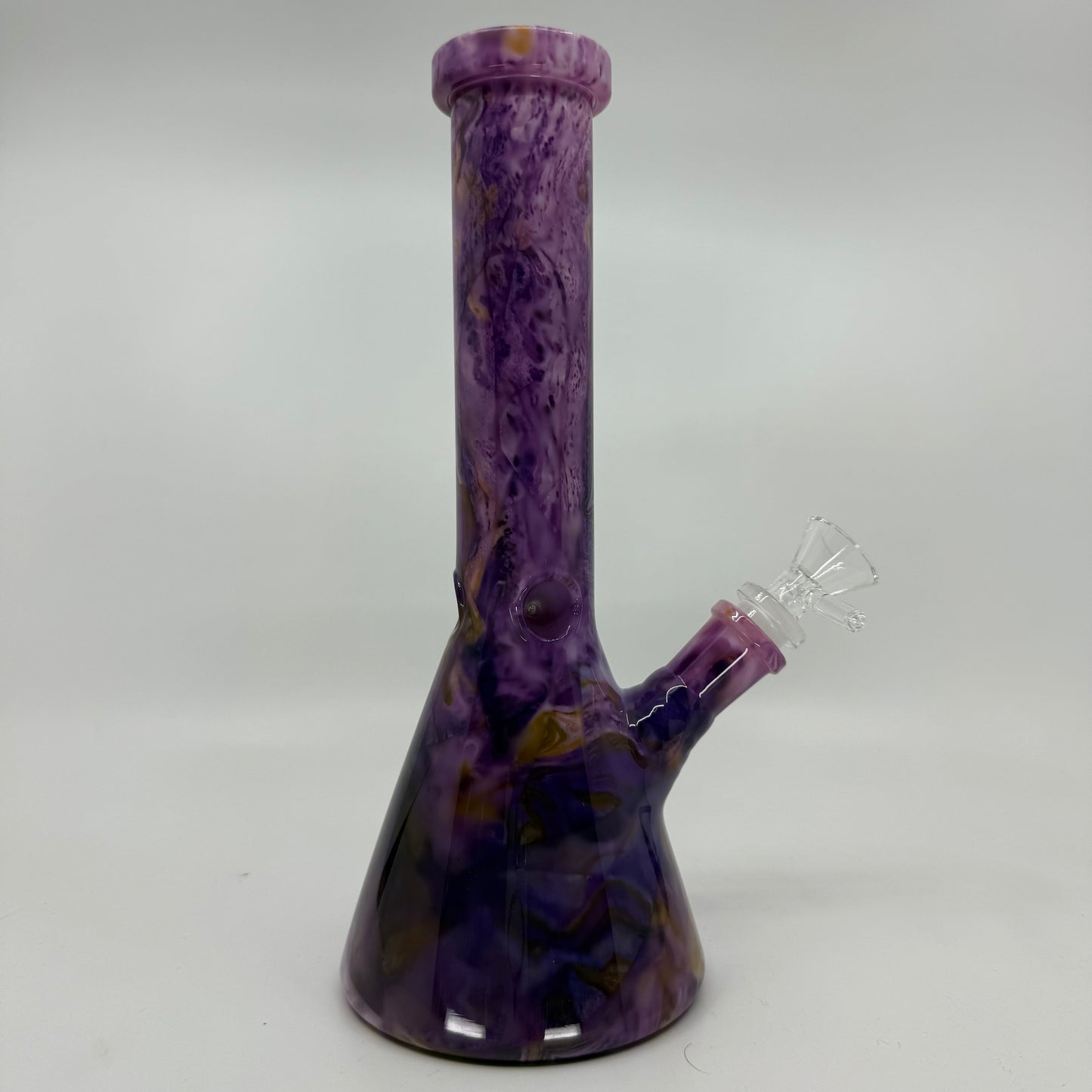 10" Multi-Color Ceramic Beaker Bong - WP270 - RK Quality Glass