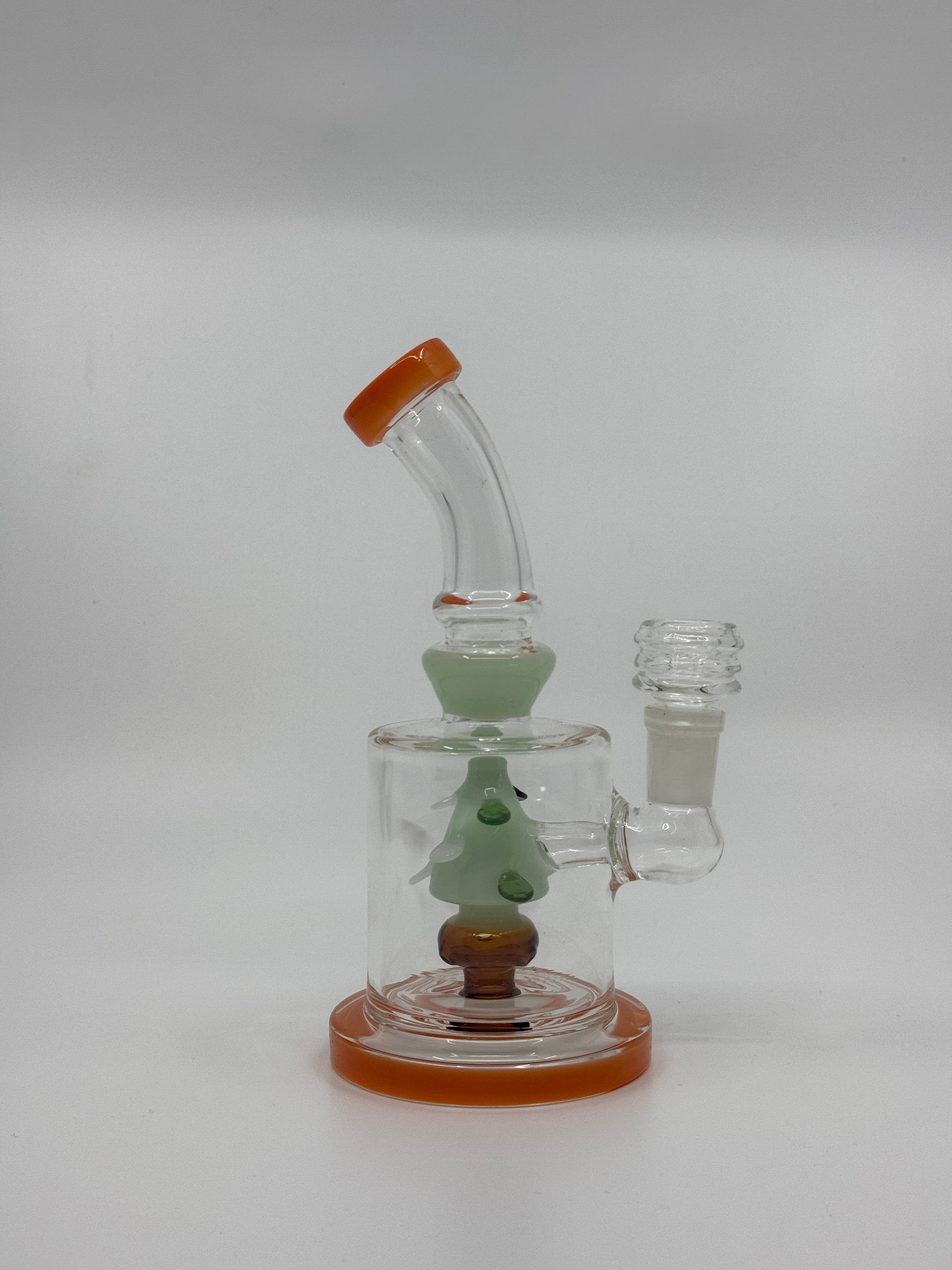 7” shower head bent dab rig - WP229 - RK Quality Glass