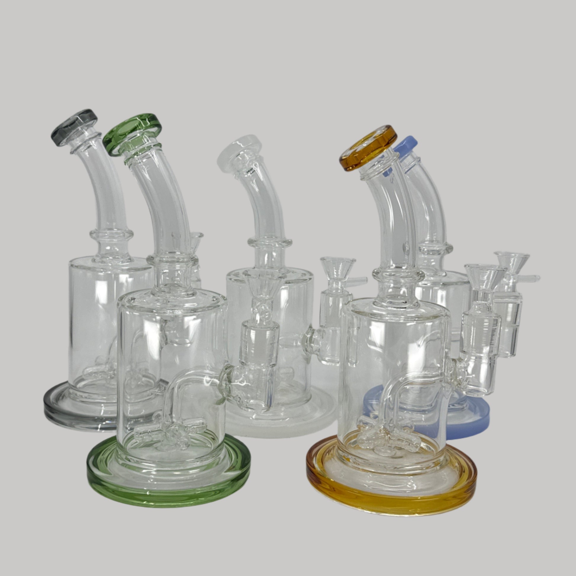 8" Corona Shower Head Dab Rig - WP265 - RK Quality Glass