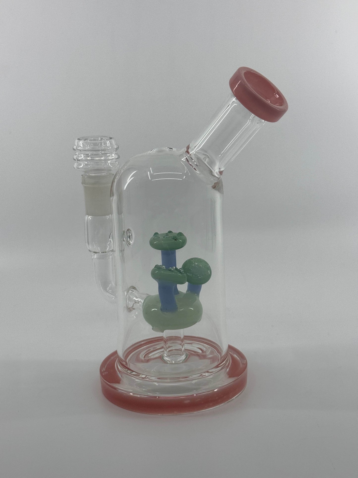 7” mushroom inserts side carb dab rig - WP246 - RK Quality Glass