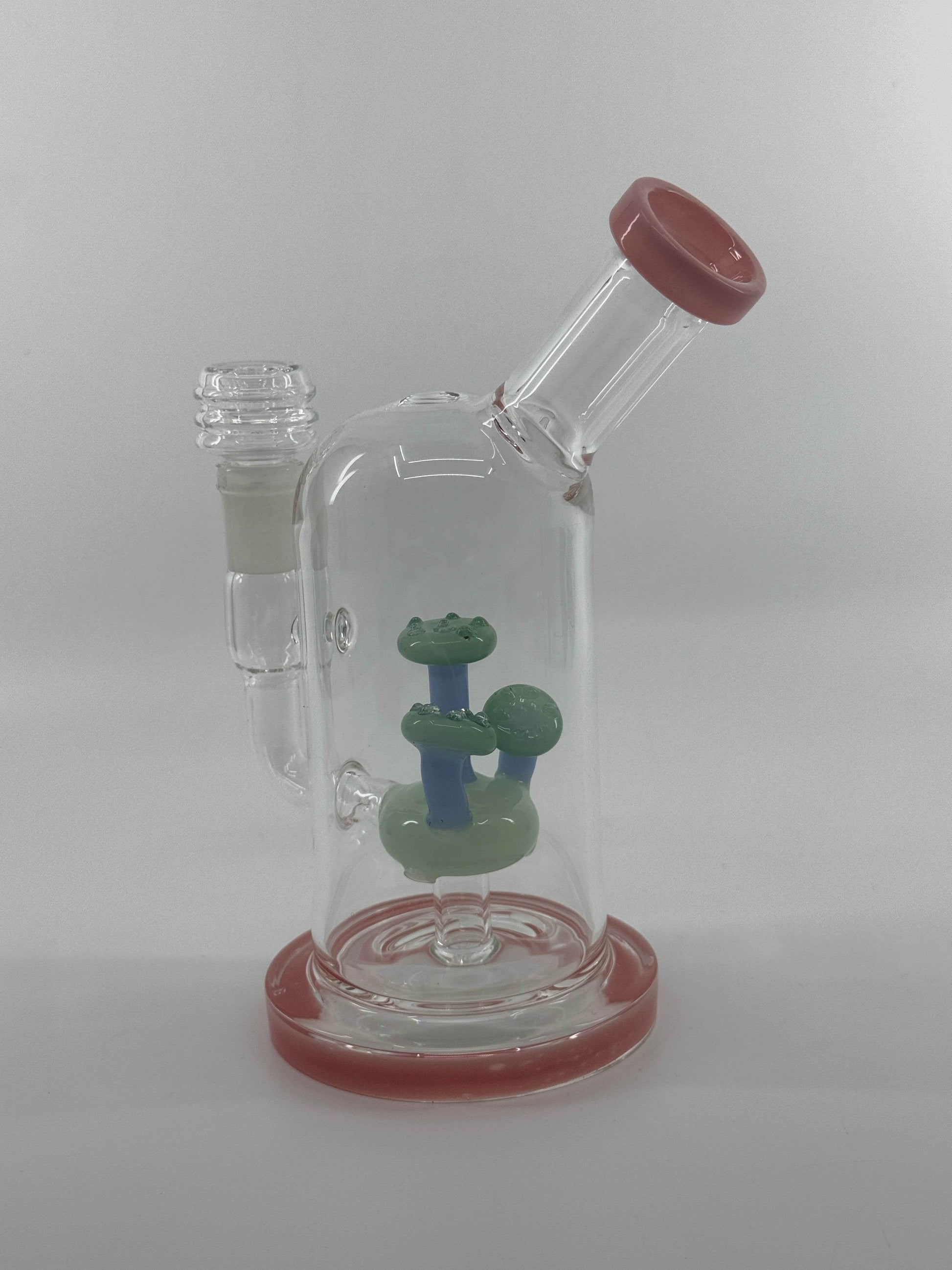 7” mushroom inserts side carb dab rig - WP246 - RK Quality Glass