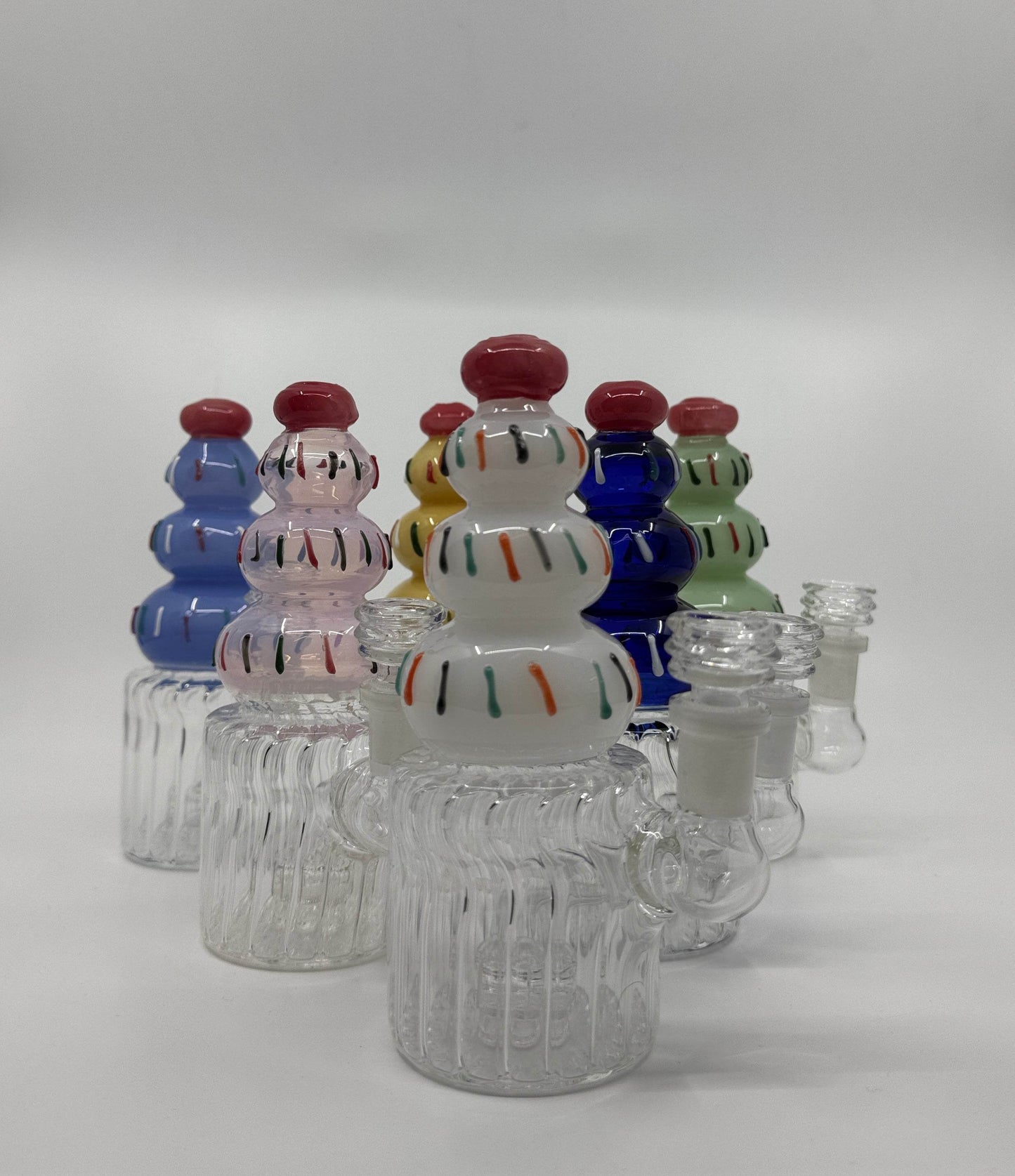 8” ice cream dab rig - WP232 - RK Quality Glass