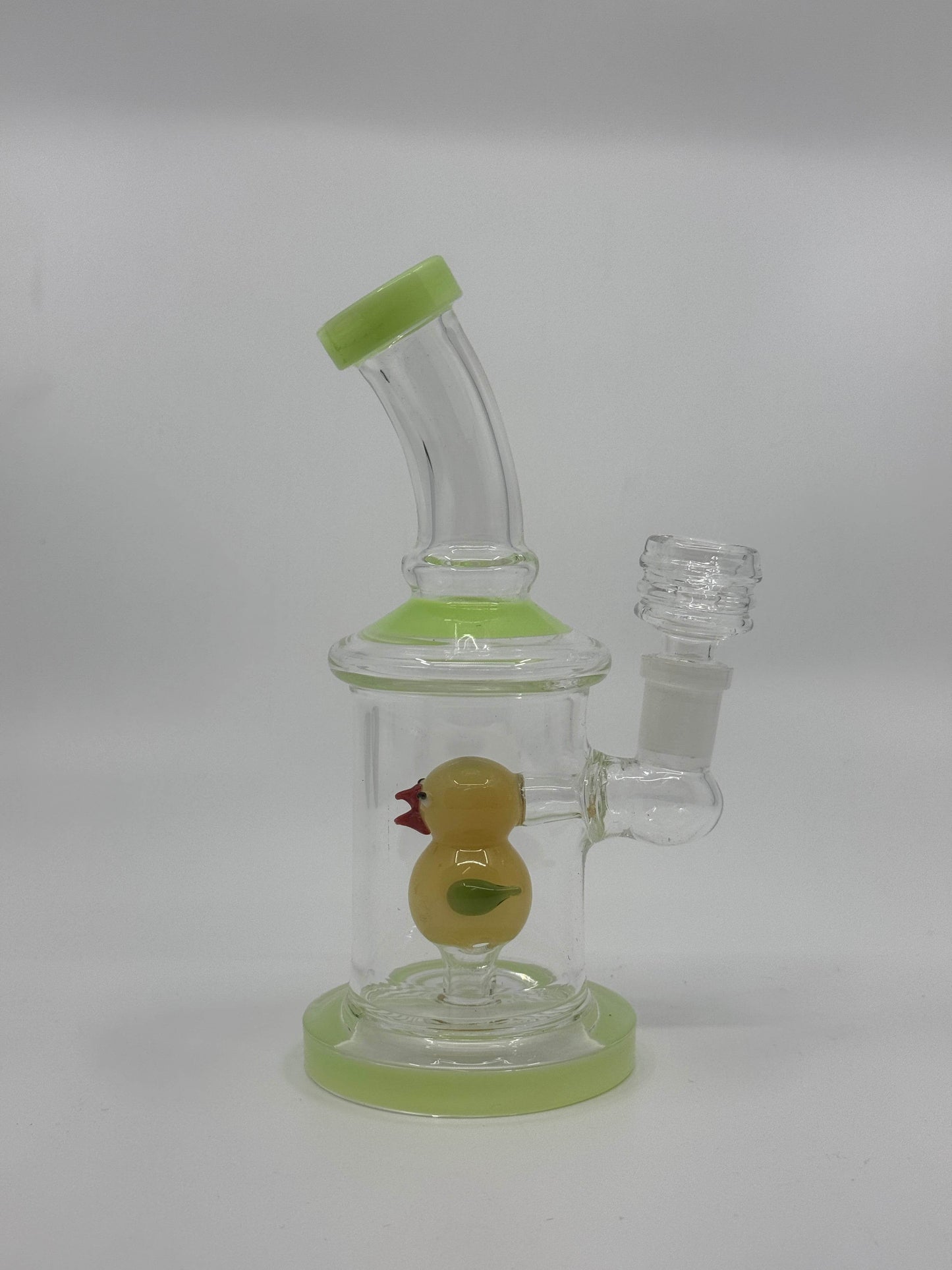 7” bird insert shower head bent dab rig - WP230 - RK Quality Glass