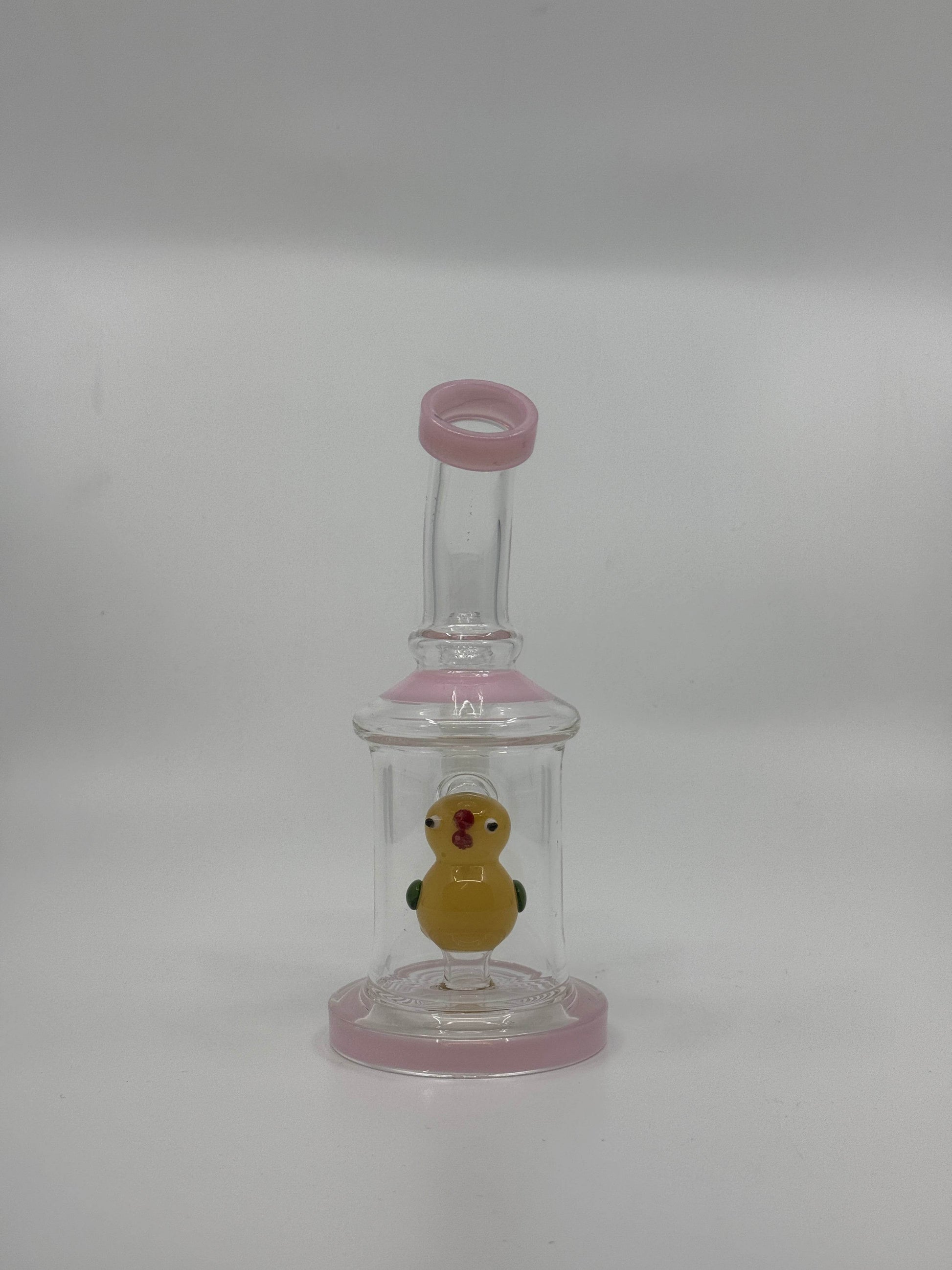 7” bird insert shower head bent dab rig - WP230 - RK Quality Glass