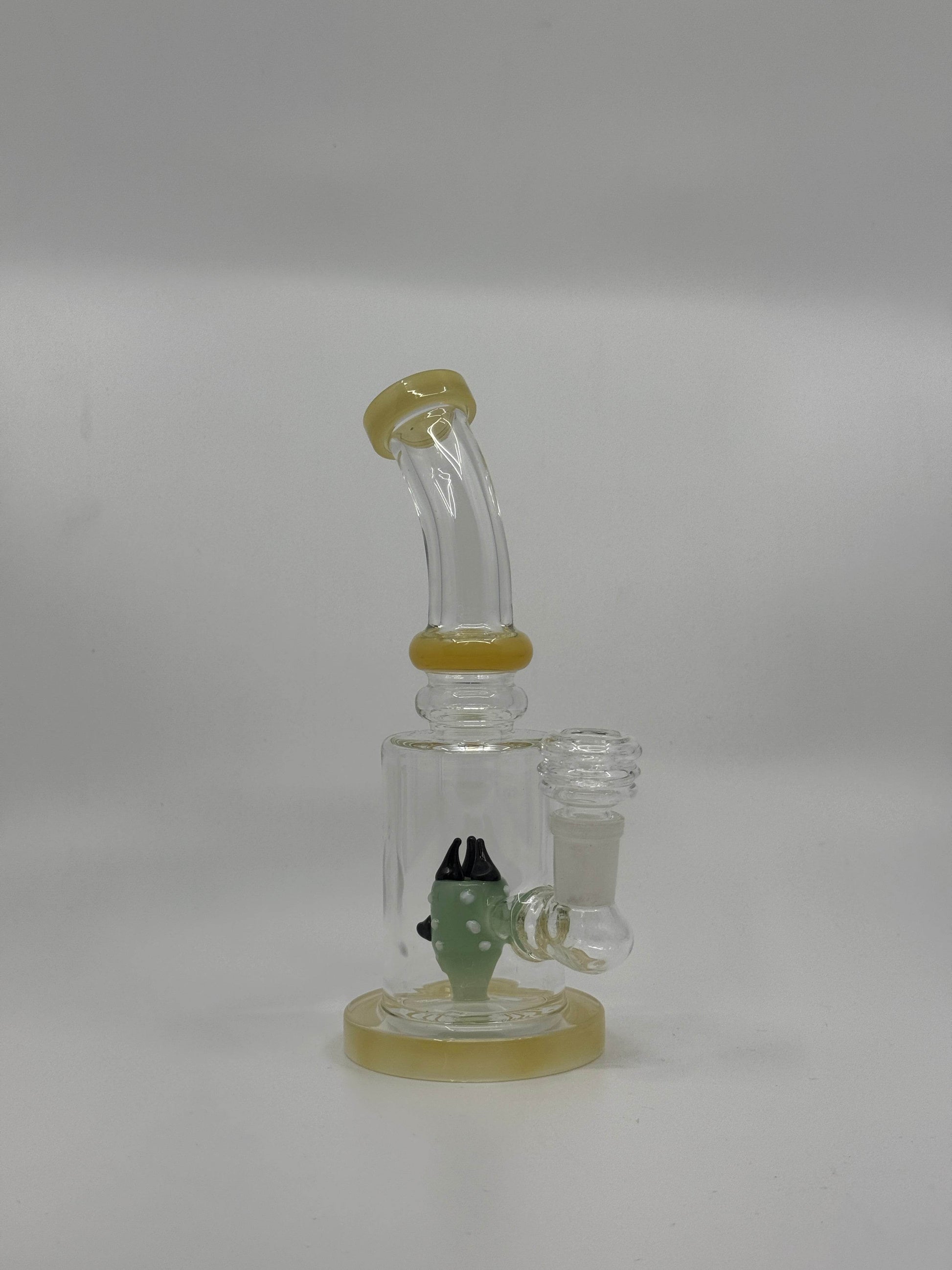 7” shower head bent dab rig - WP235 - RK Quality Glass
