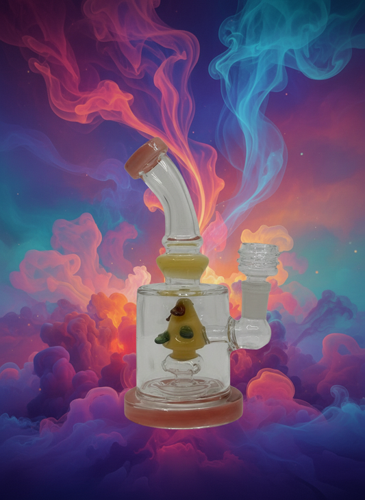 7 Inch Showerhead Perc Bent Neck Dab Rig Wholesale RK Quality Glass