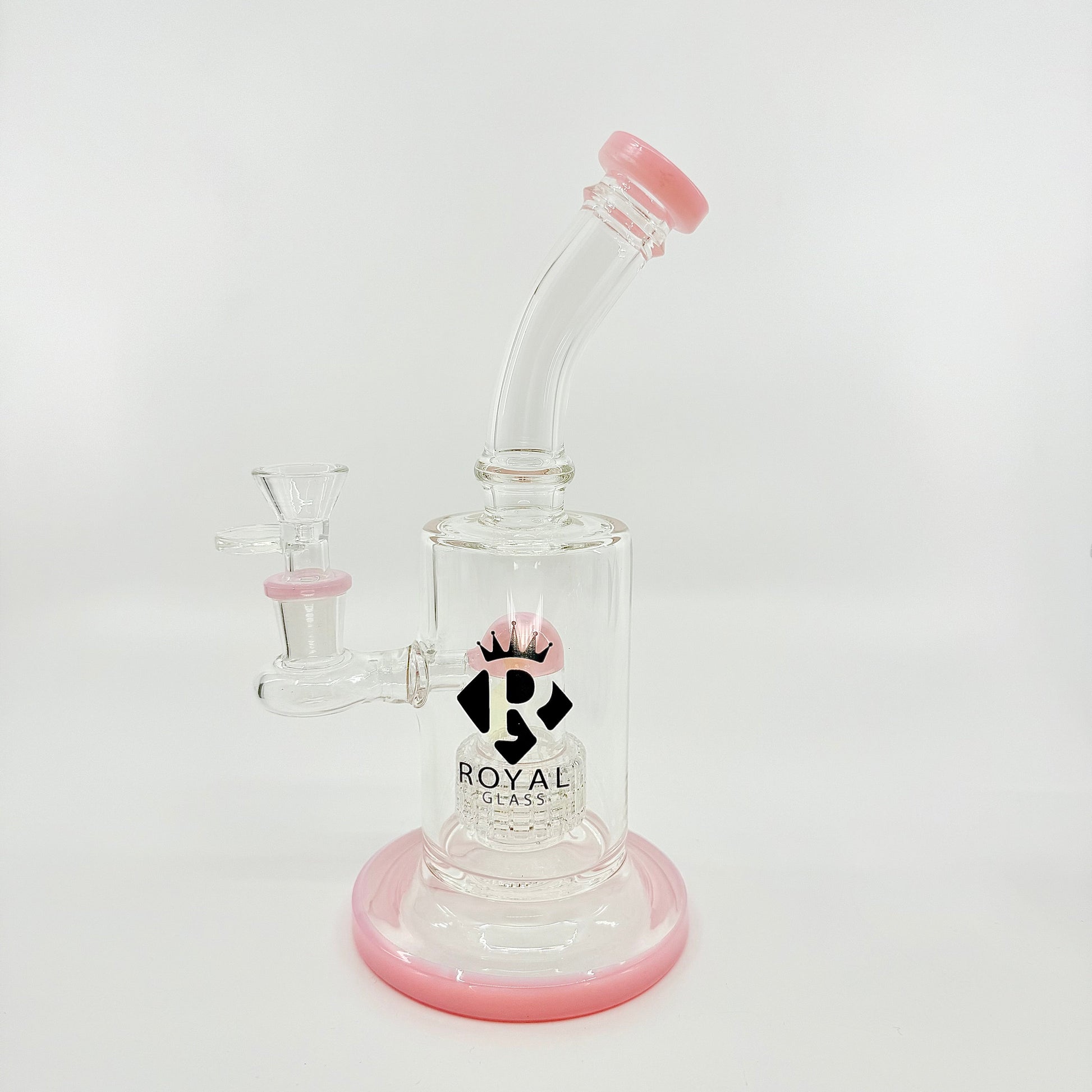 8" Swiss perc dab rig by Royal glass - WP241 - RK Quality Glass