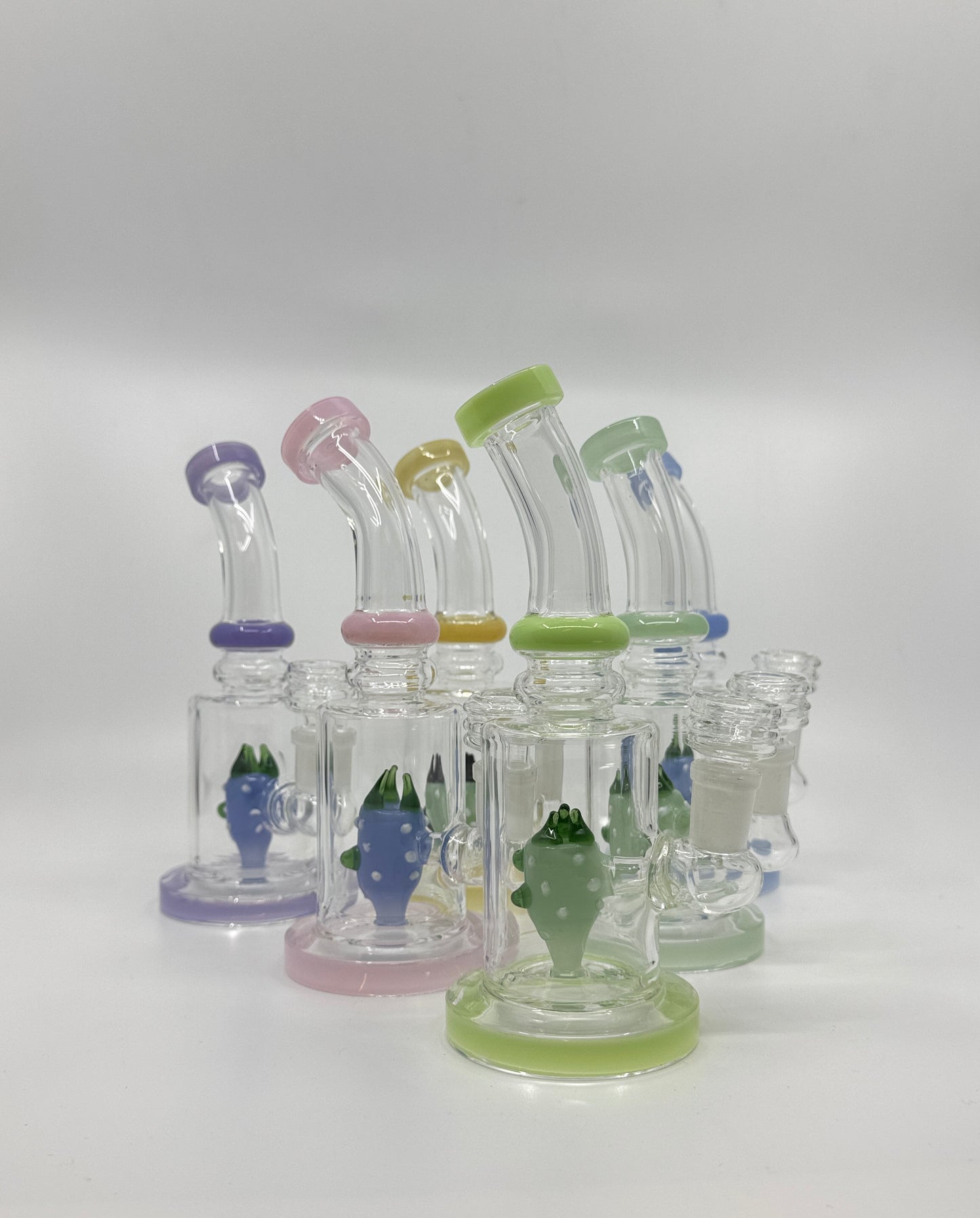 7” shower head bent dab rig