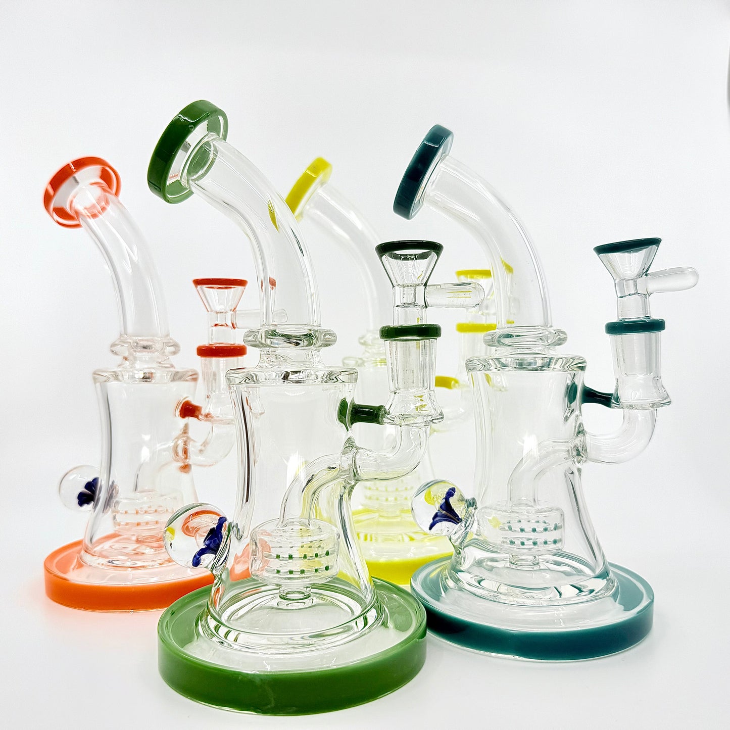 8.5" flower face dab rig - WP239 - RK Quality Glass
