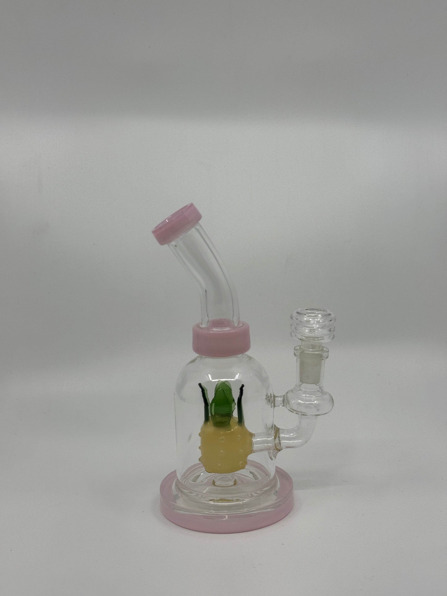 7” pineapple insert bent dab rig - WP233 - RK Quality Glass