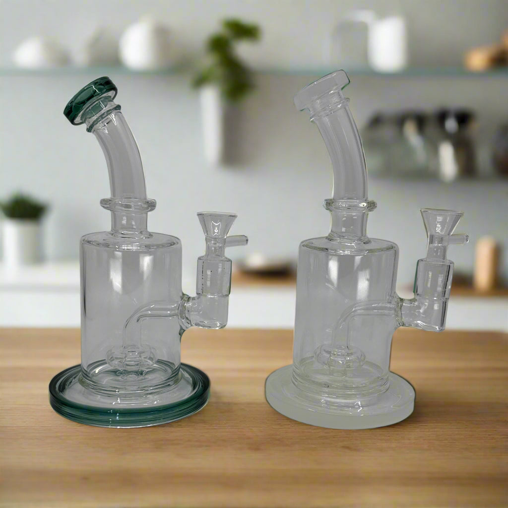 8" Shower Head Dab Rig - WP267 - RK Quality Glass