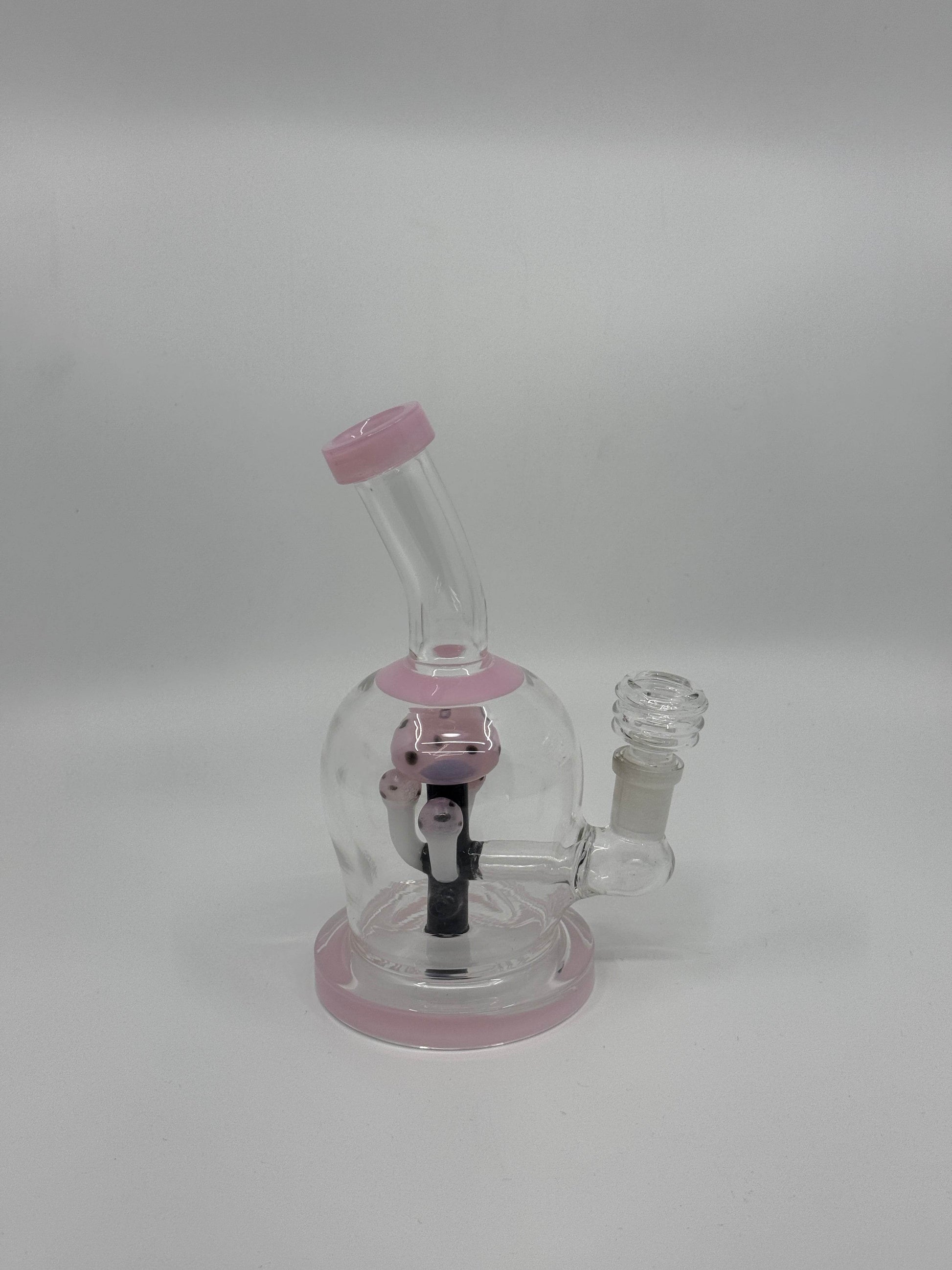 7” mushroom inserts bent dab rig - WP234 - RK Quality Glass
