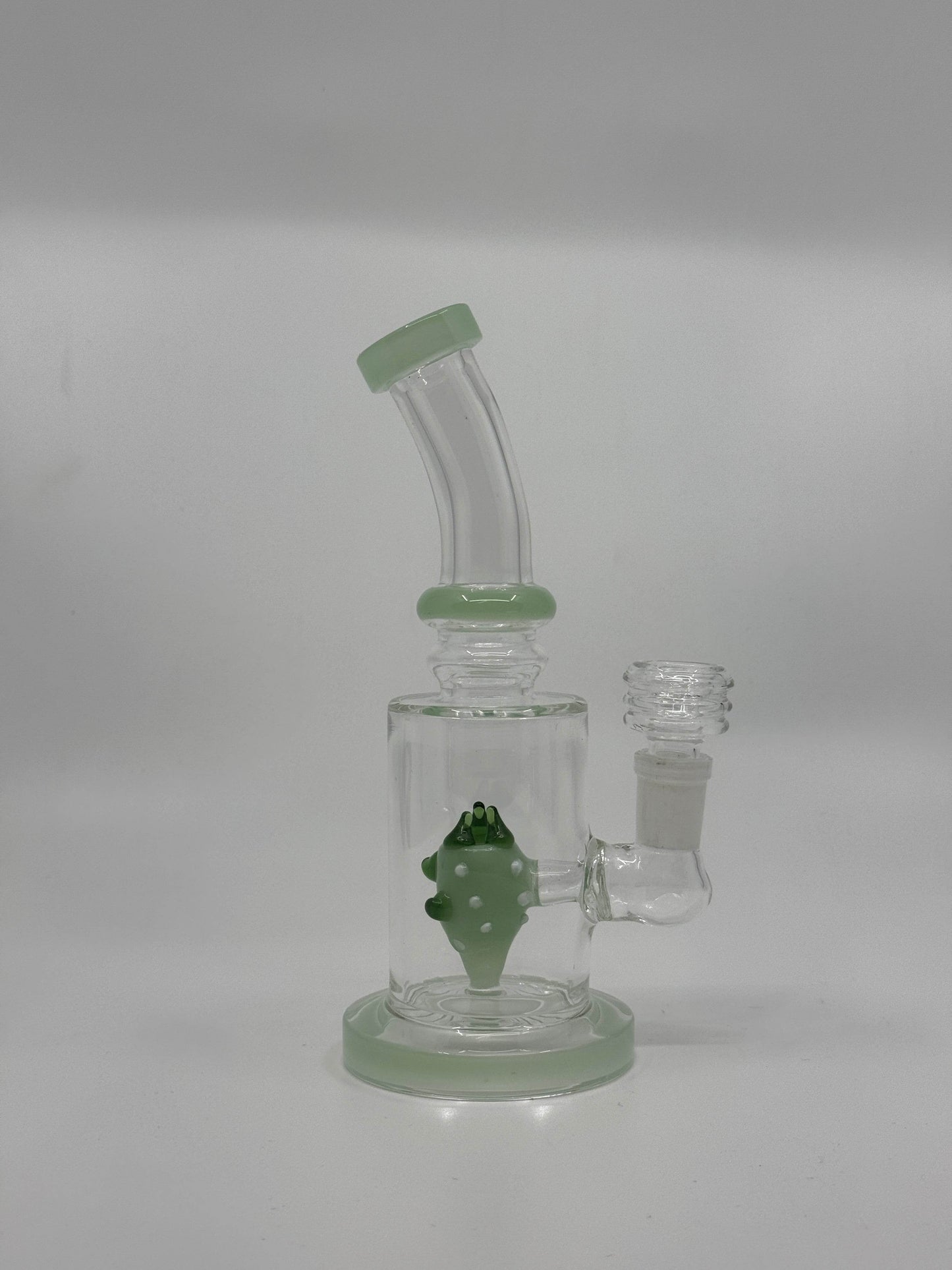 7” shower head bent dab rig - WP235 - RK Quality Glass