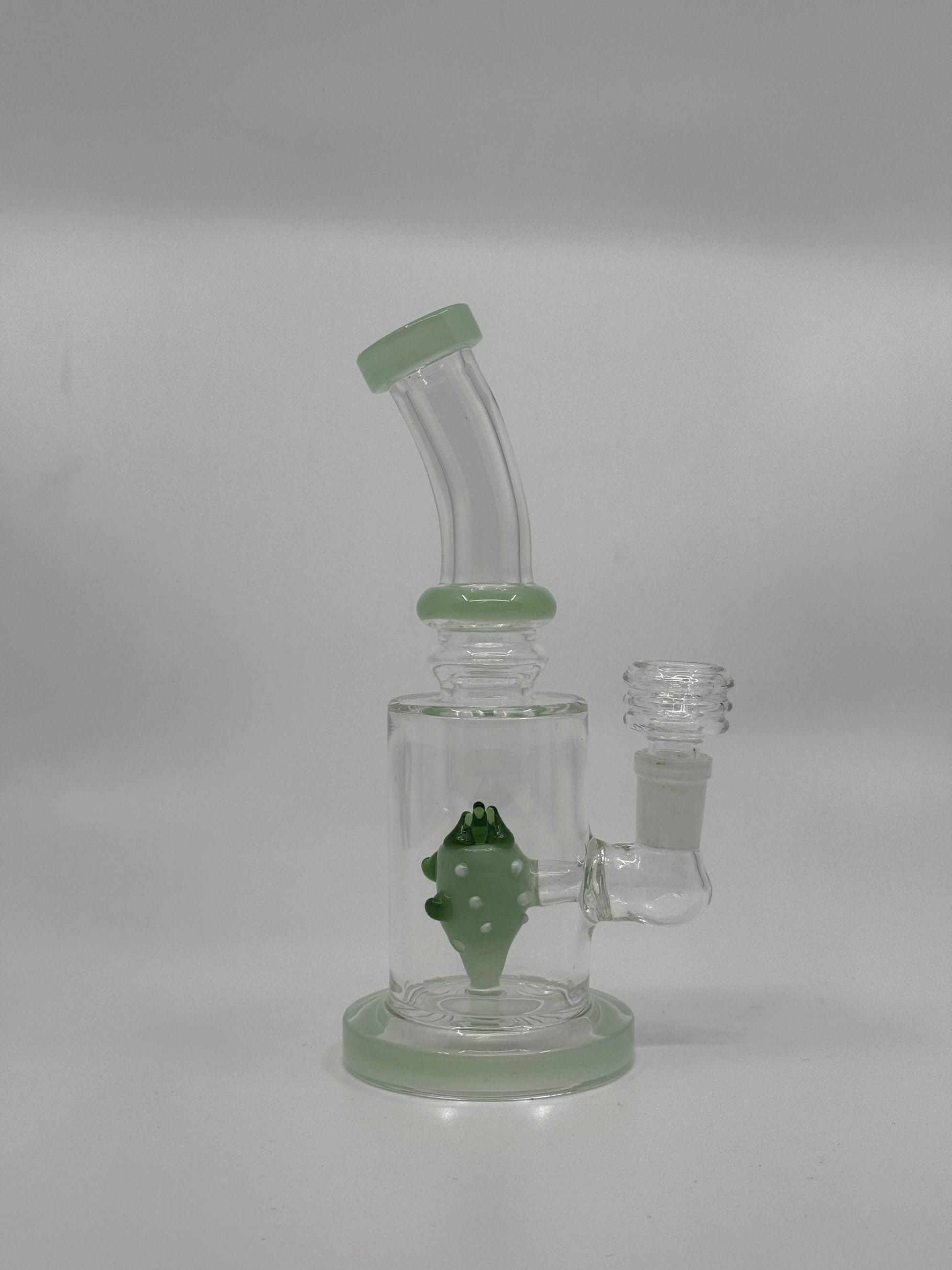 7” shower head bent dab rig - WP235 - RK Quality Glass