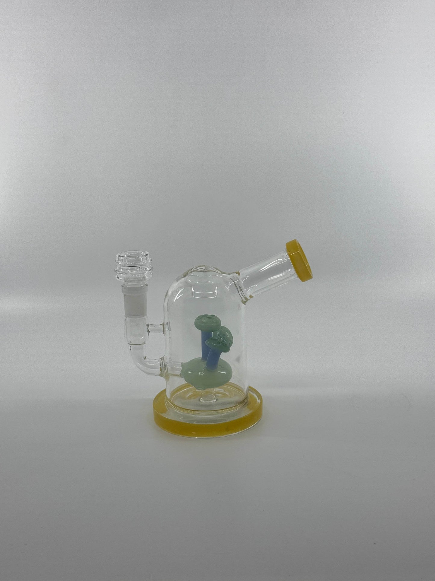 7” mushroom inserts side carb dab rig - WP246 - RK Quality Glass