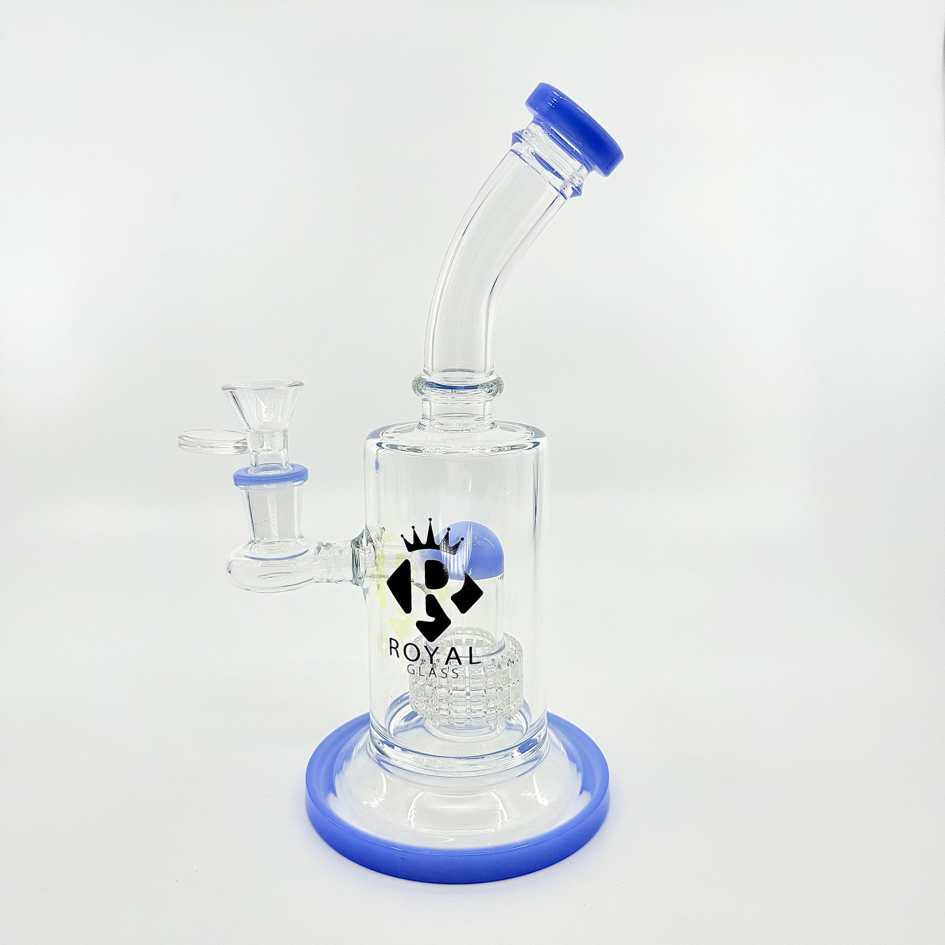 8" Swiss perc dab rig by Royal glass - WP241 - RK Quality Glass