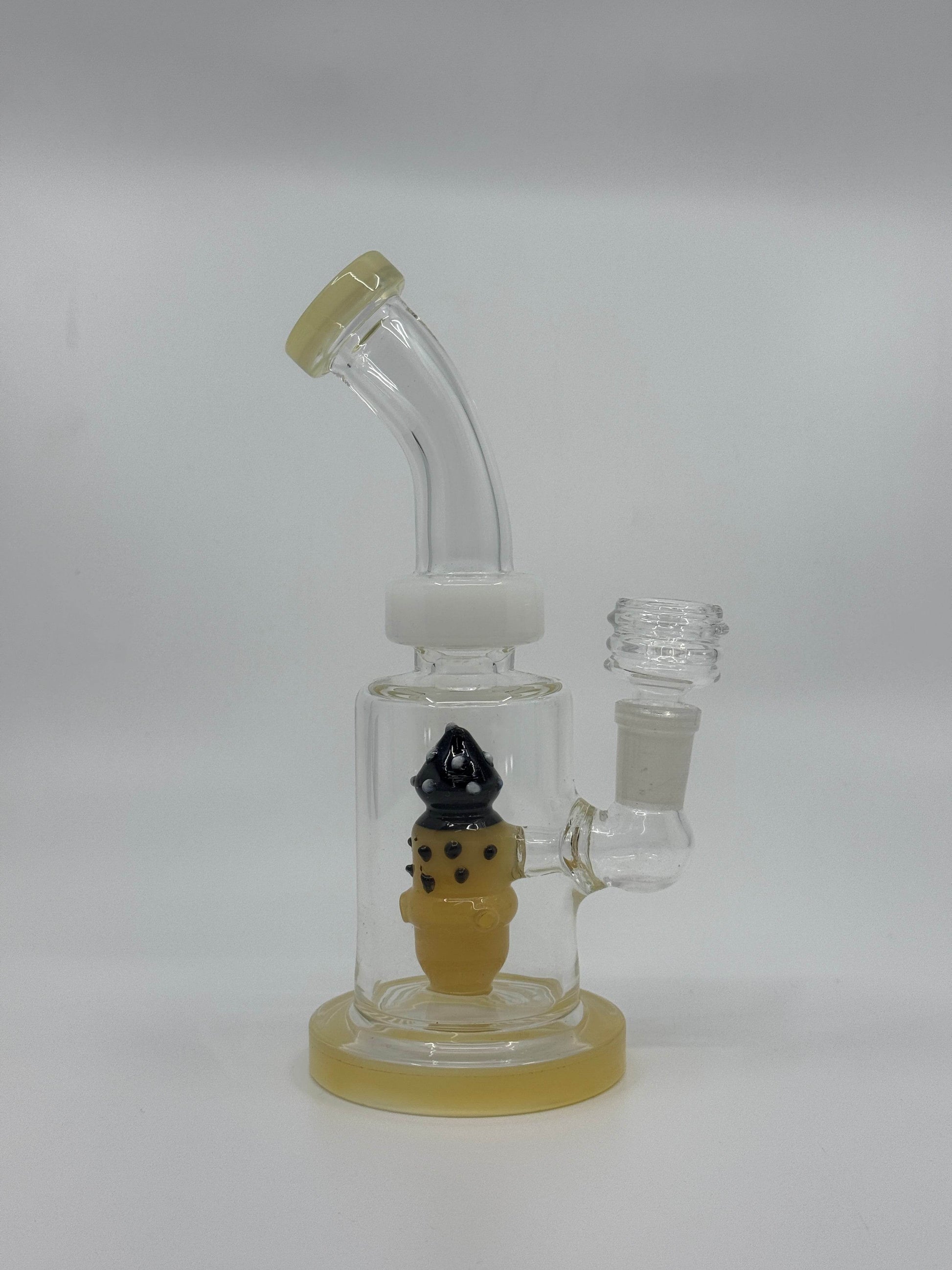 7” shower head bent dab rig - WP227 - RK Quality Glass
