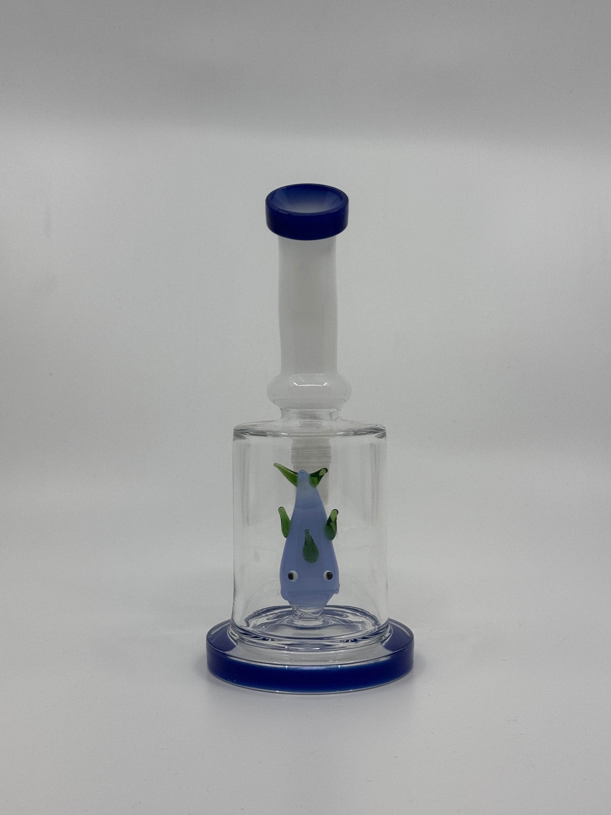 7” fish inserts bent dab rig - WP228 - RK Quality Glass