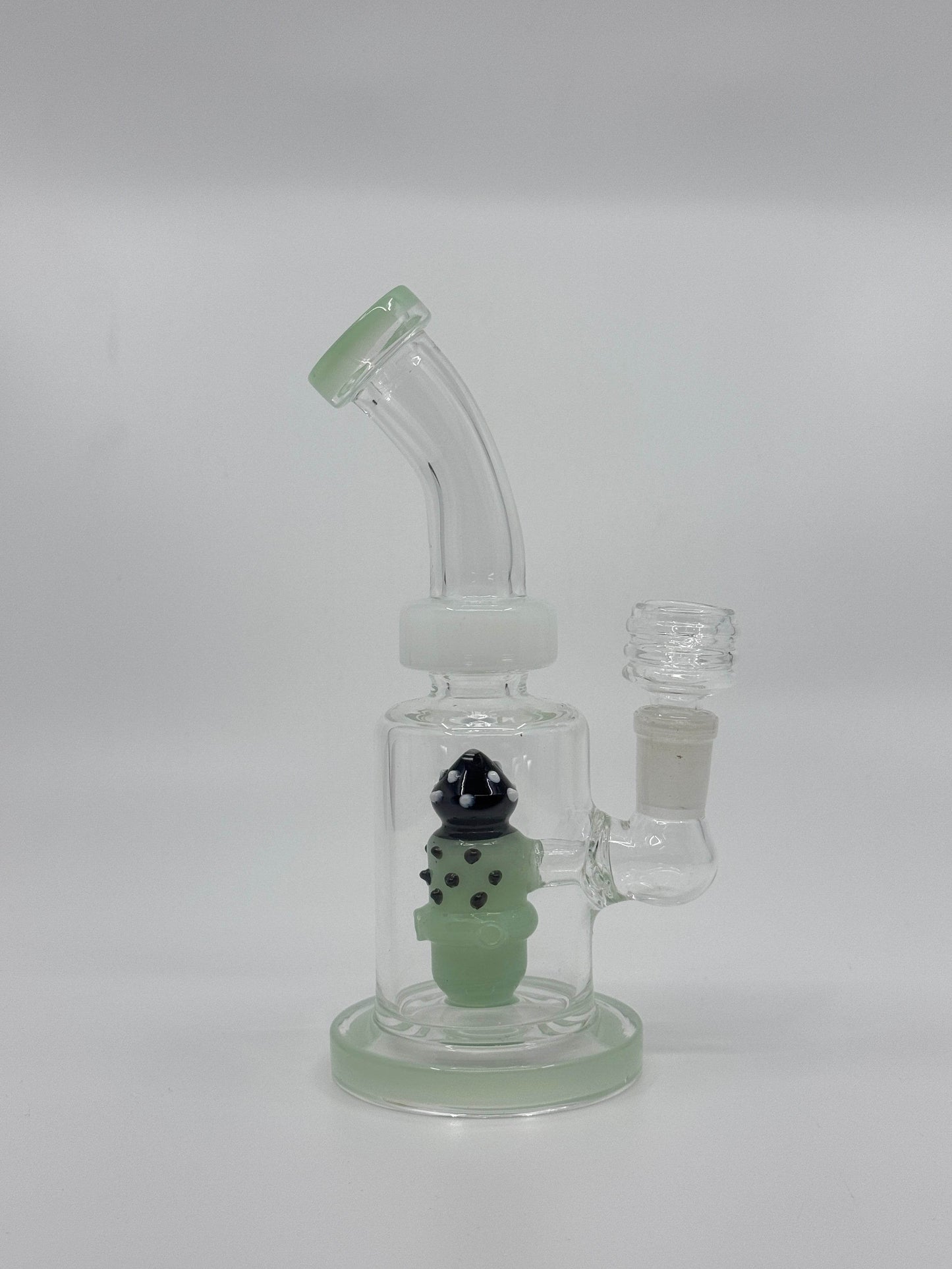 7” shower head bent dab rig - WP227 - RK Quality Glass